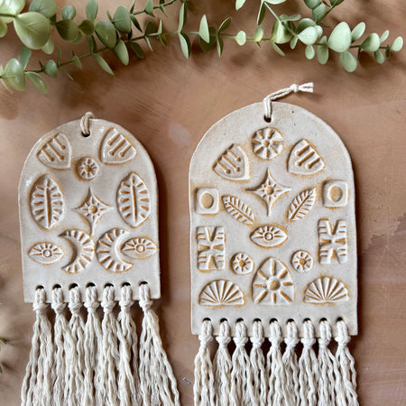 Ceramic Wall Art Tablet Duo