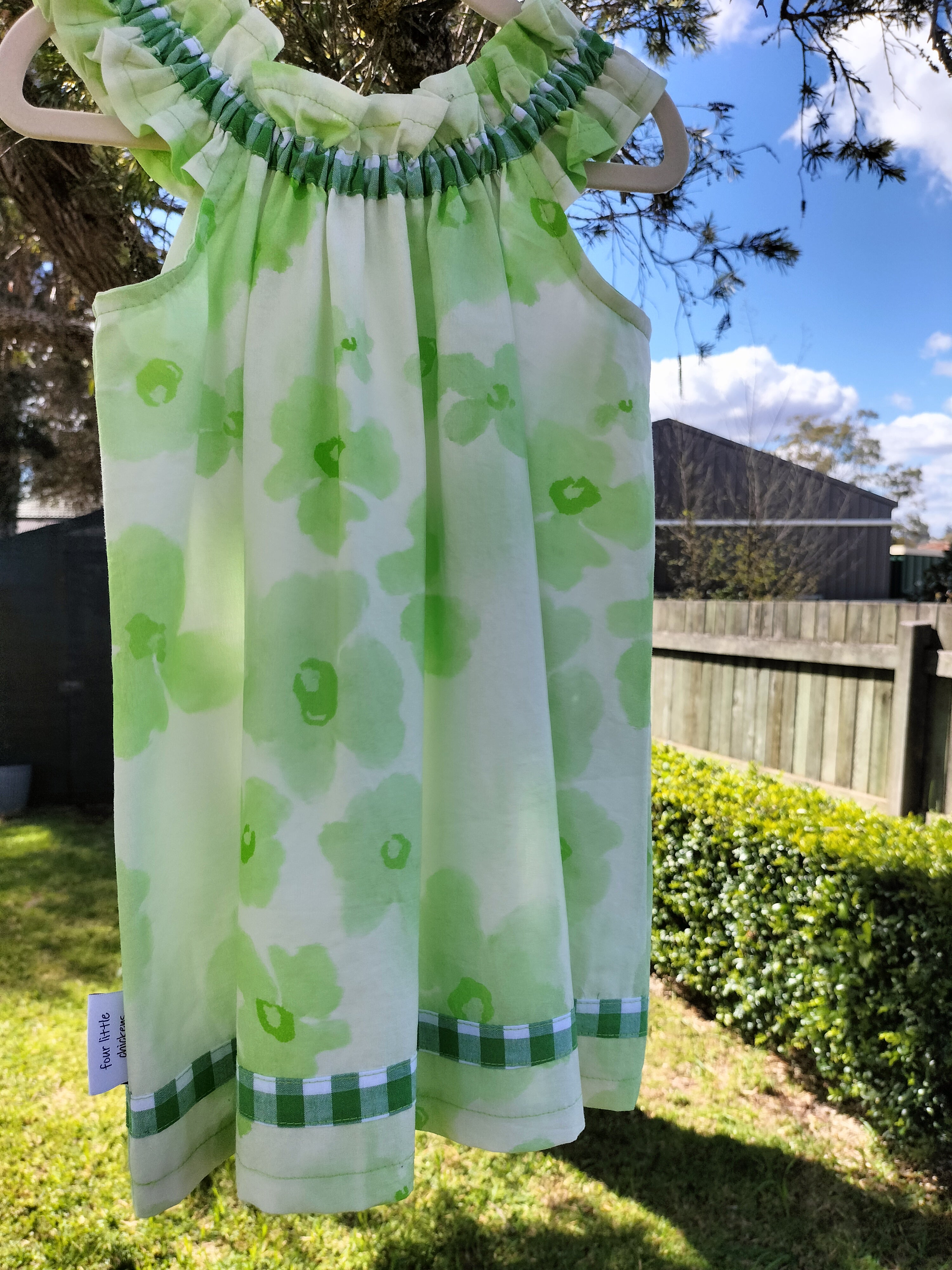 Sofia Dress – Green flowers