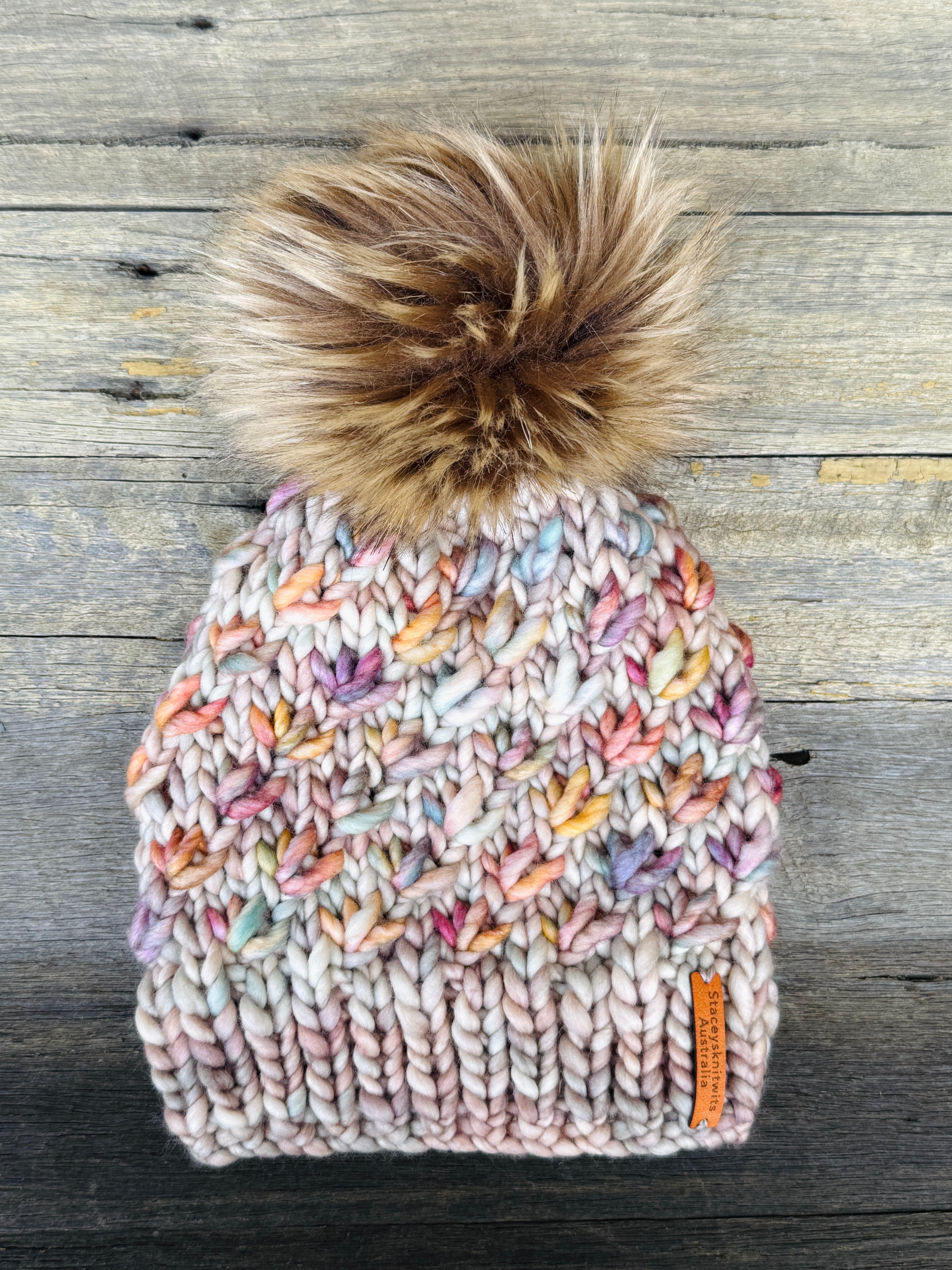 Custom Order - Lotus Flower Beanie & Matching Handwarmers