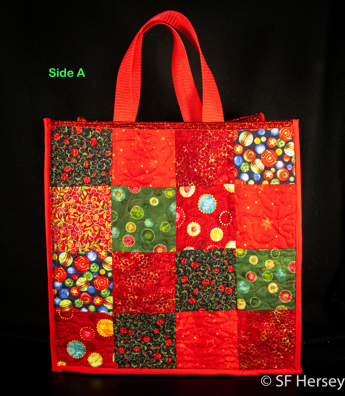 Christmas Quilted Shopping Bag