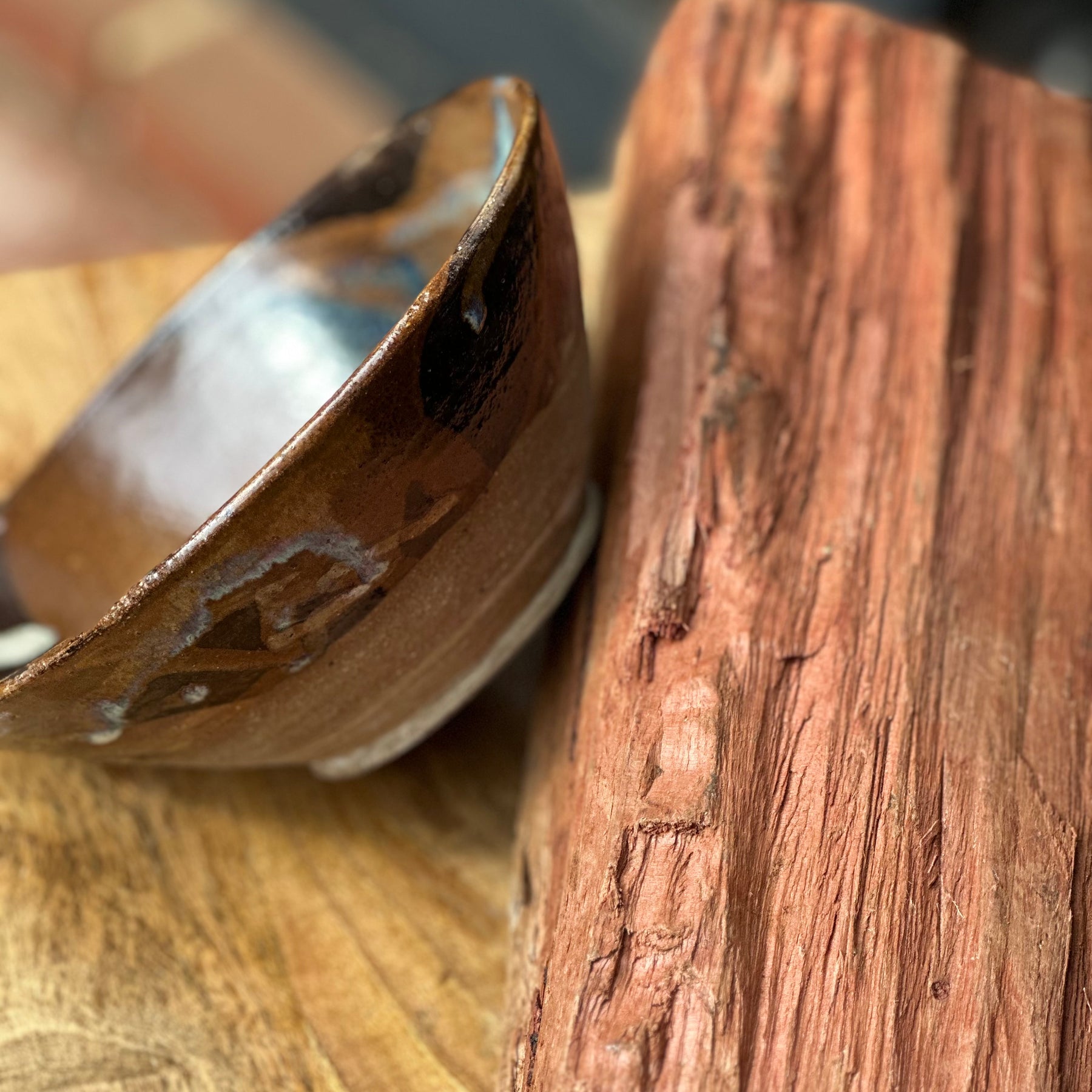 Geraldton Wax Handmade Ceramic Bowl - 19cm