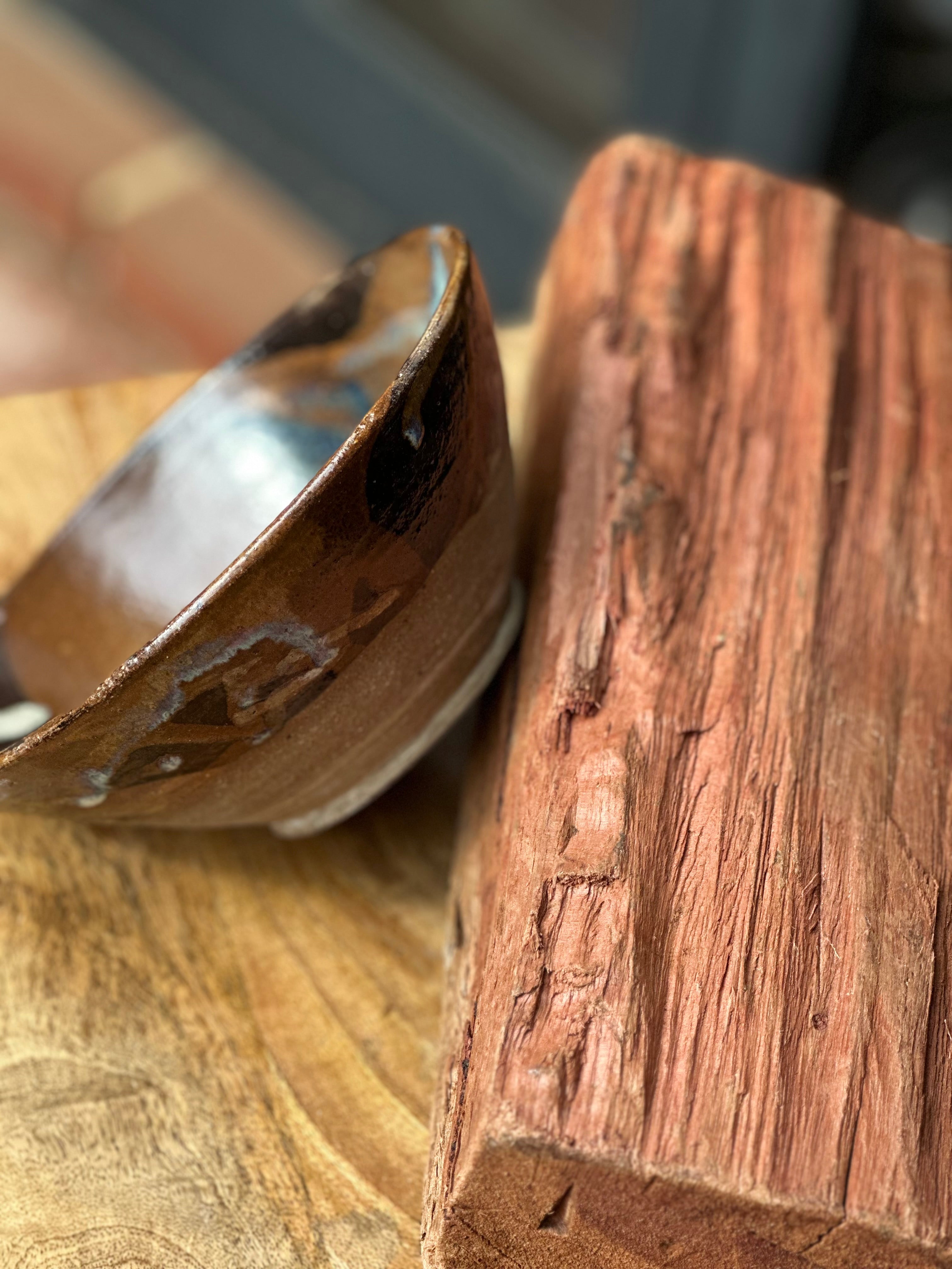 Geraldton Wax Handmade Ceramic Bowl - 19cm