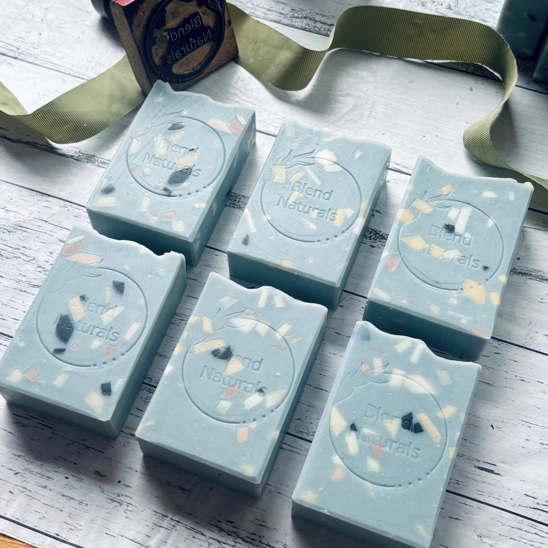 Handcrafted Natural Soap | Terrazzo Blue
