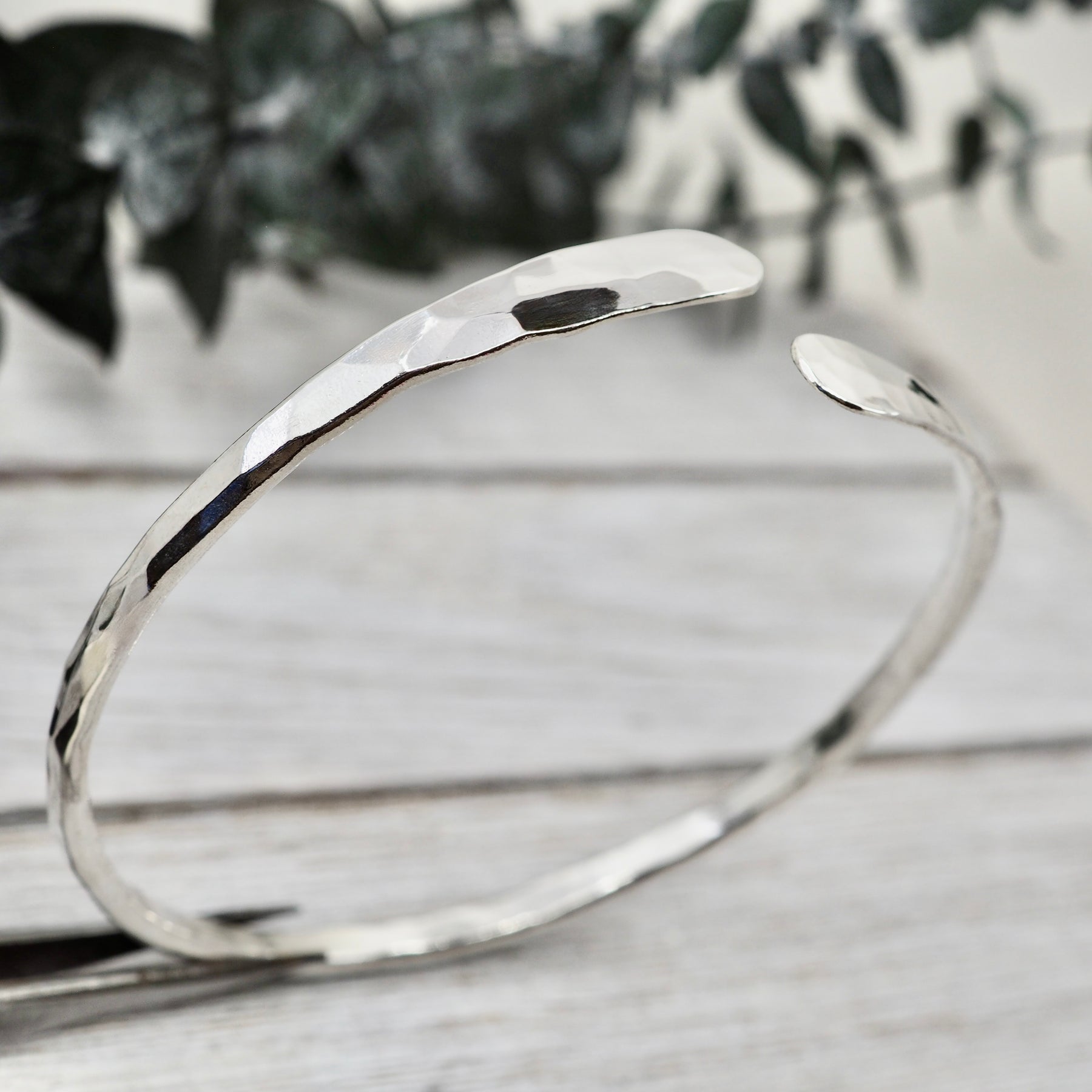 Bronze open bangle | Silver open bangle | Handmade bronze jewellery