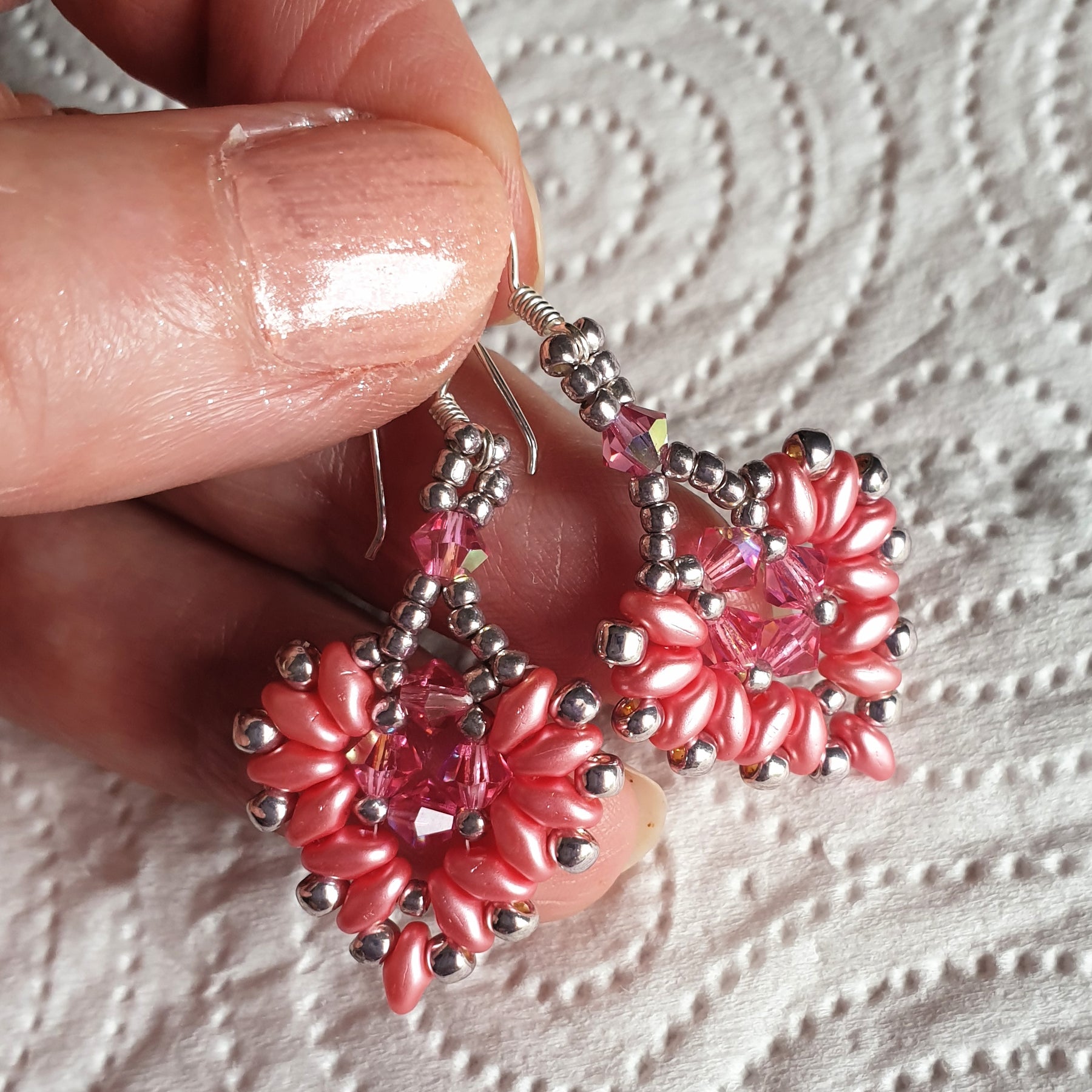 Sweet Heart Earrings - Pink