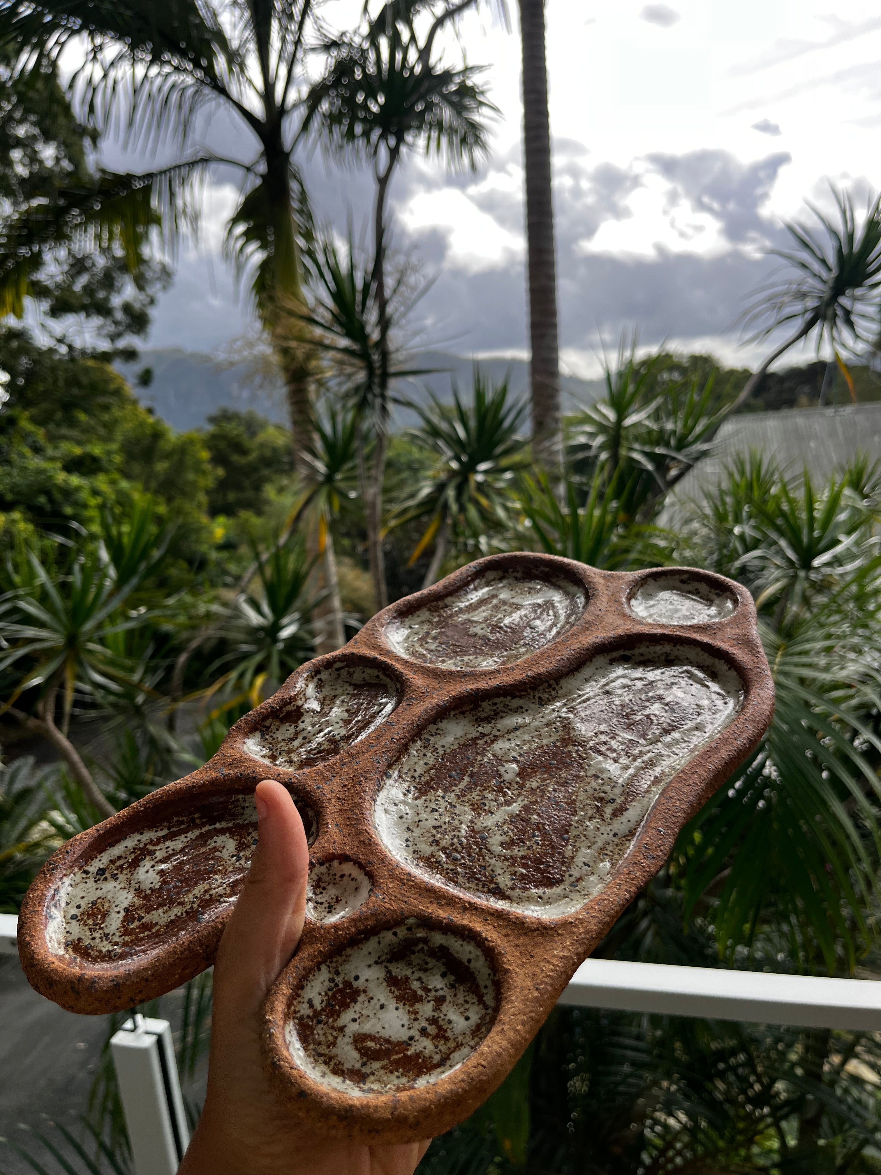 Earth section Ceramic platter