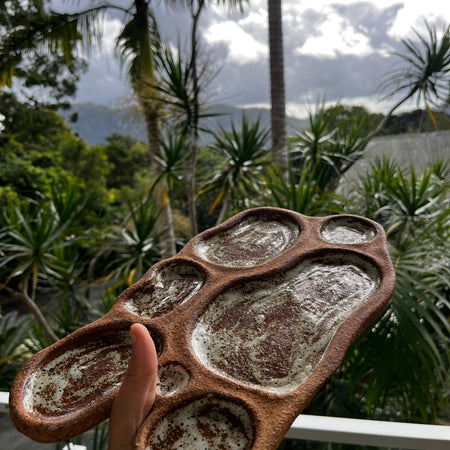 Earth section Ceramic platter