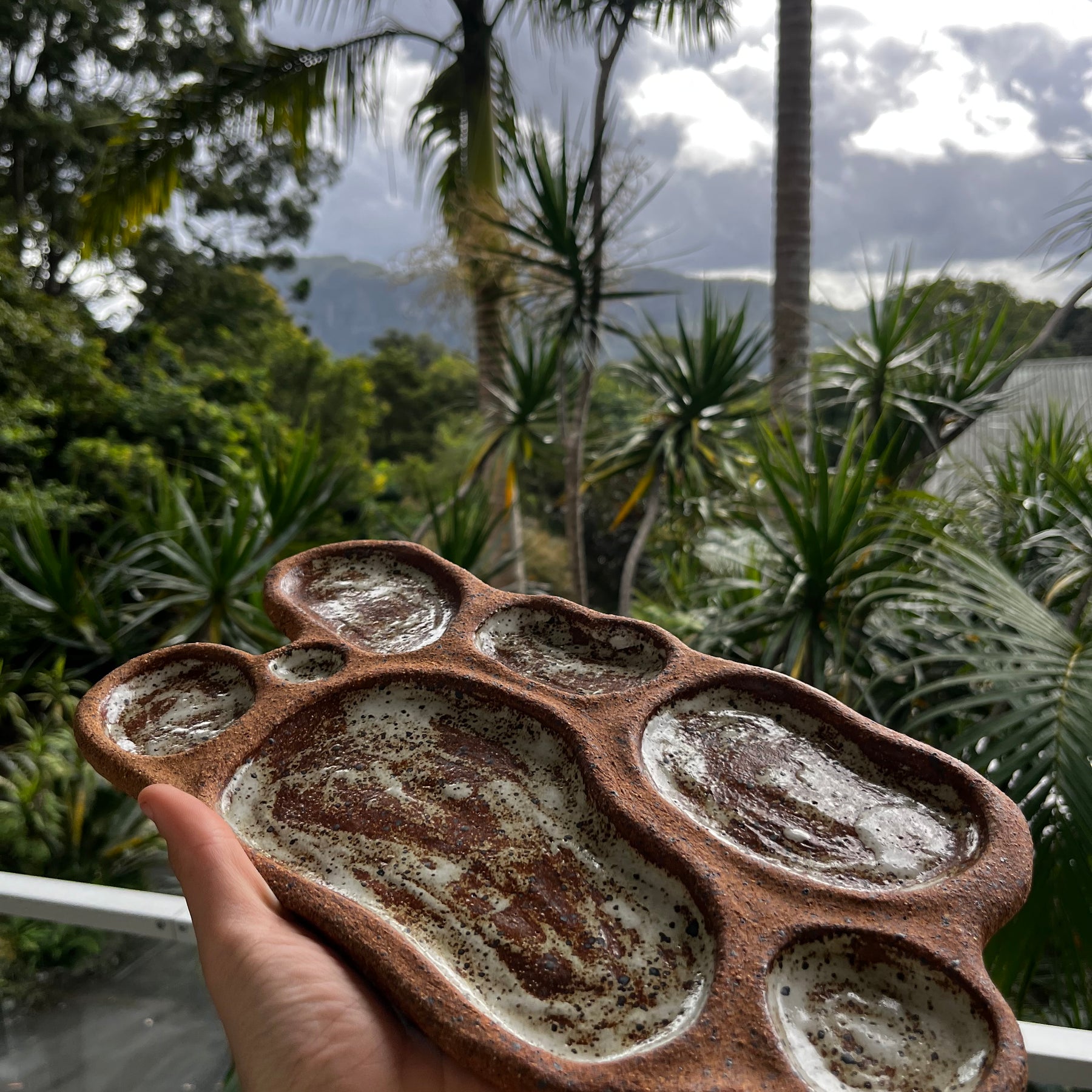 Earth section Ceramic platter