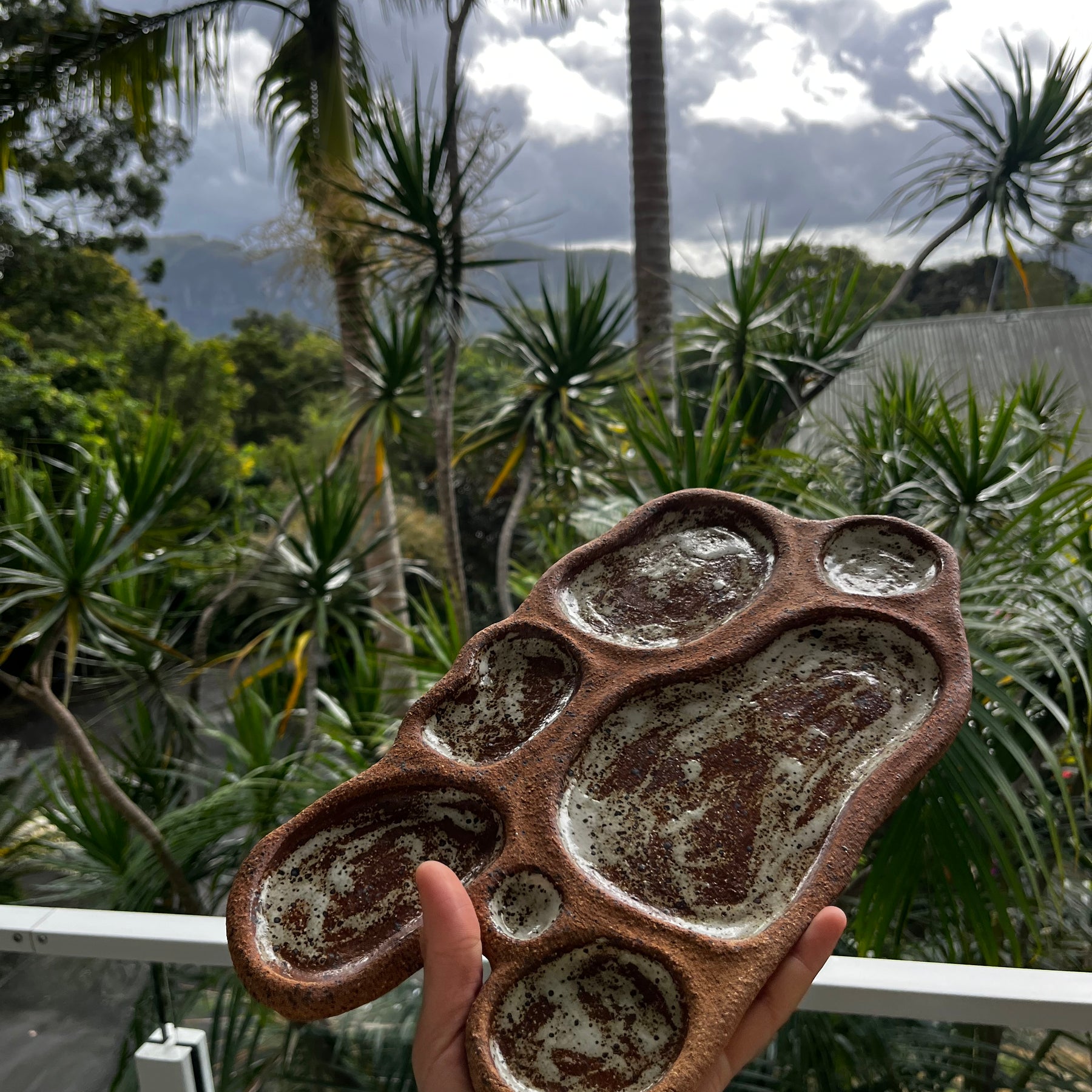 Earth section Ceramic platter