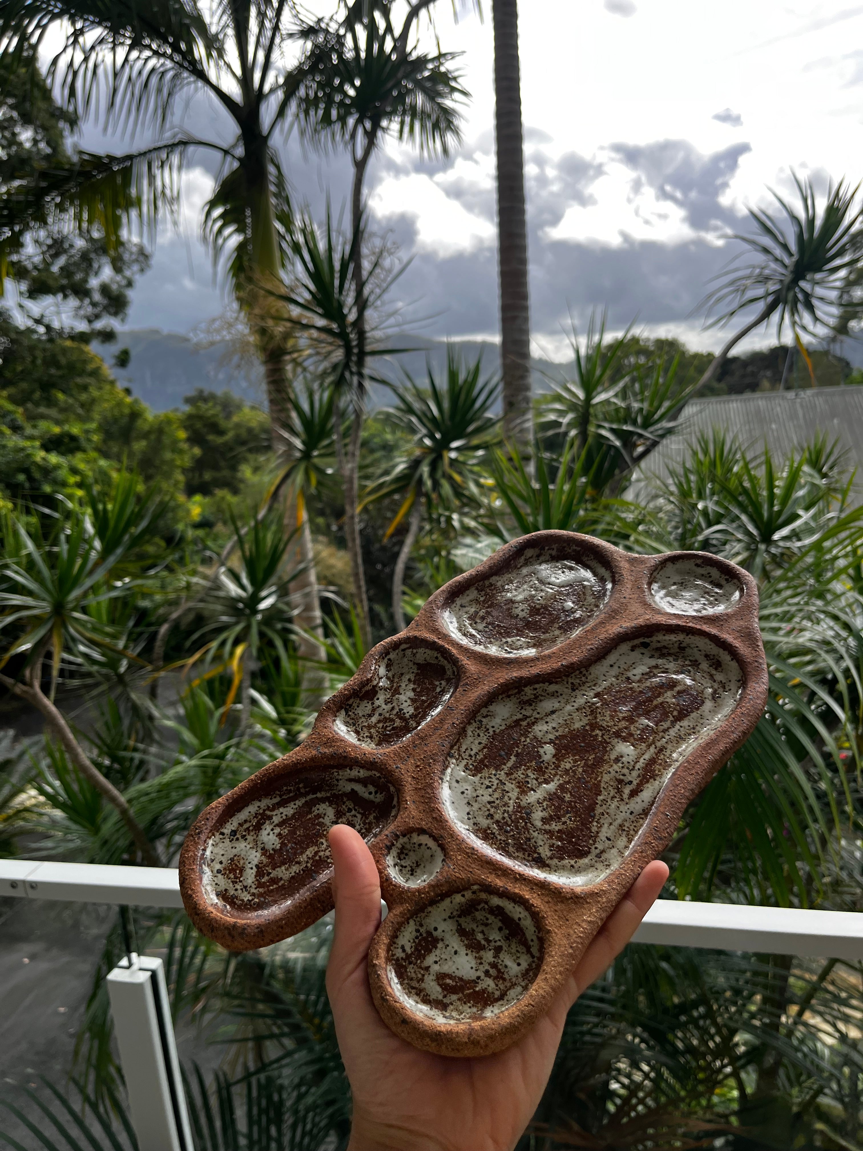 Earth section Ceramic platter