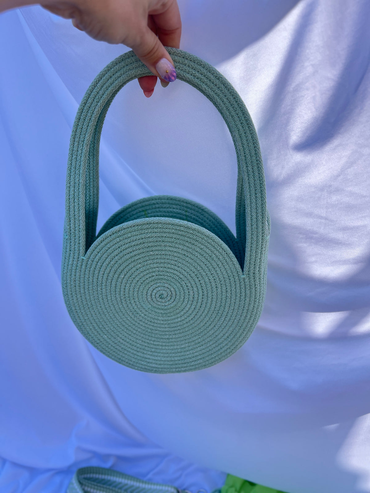 Mint Round Crossbody Bag