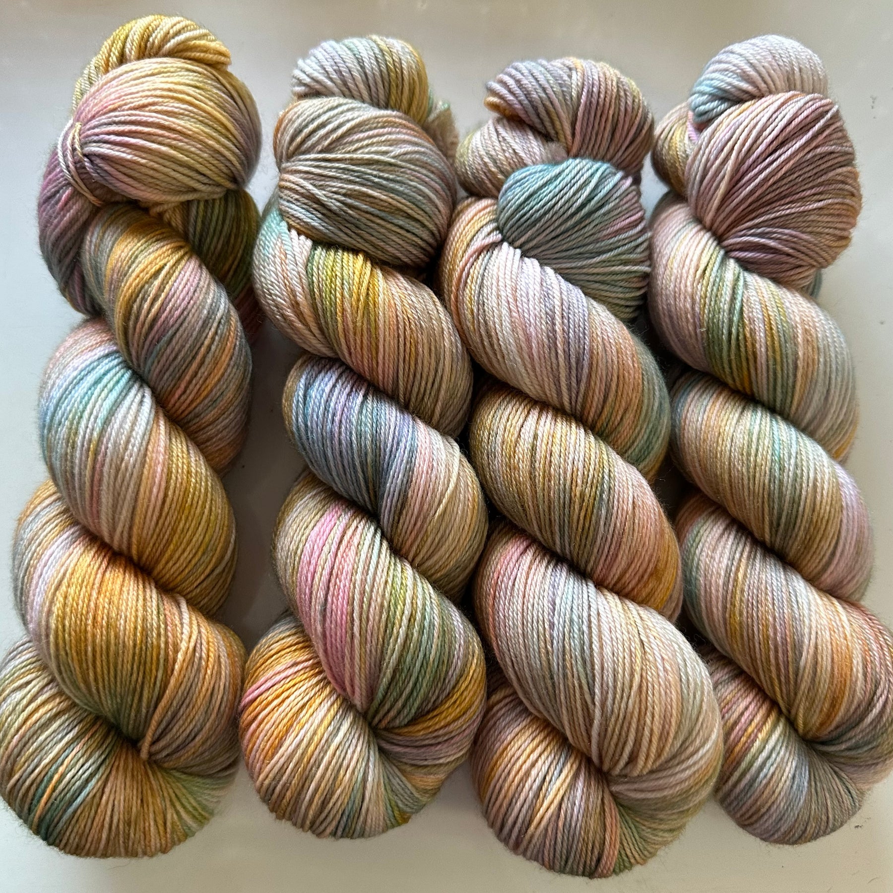 Dark Pastels - 4ply sock yarn