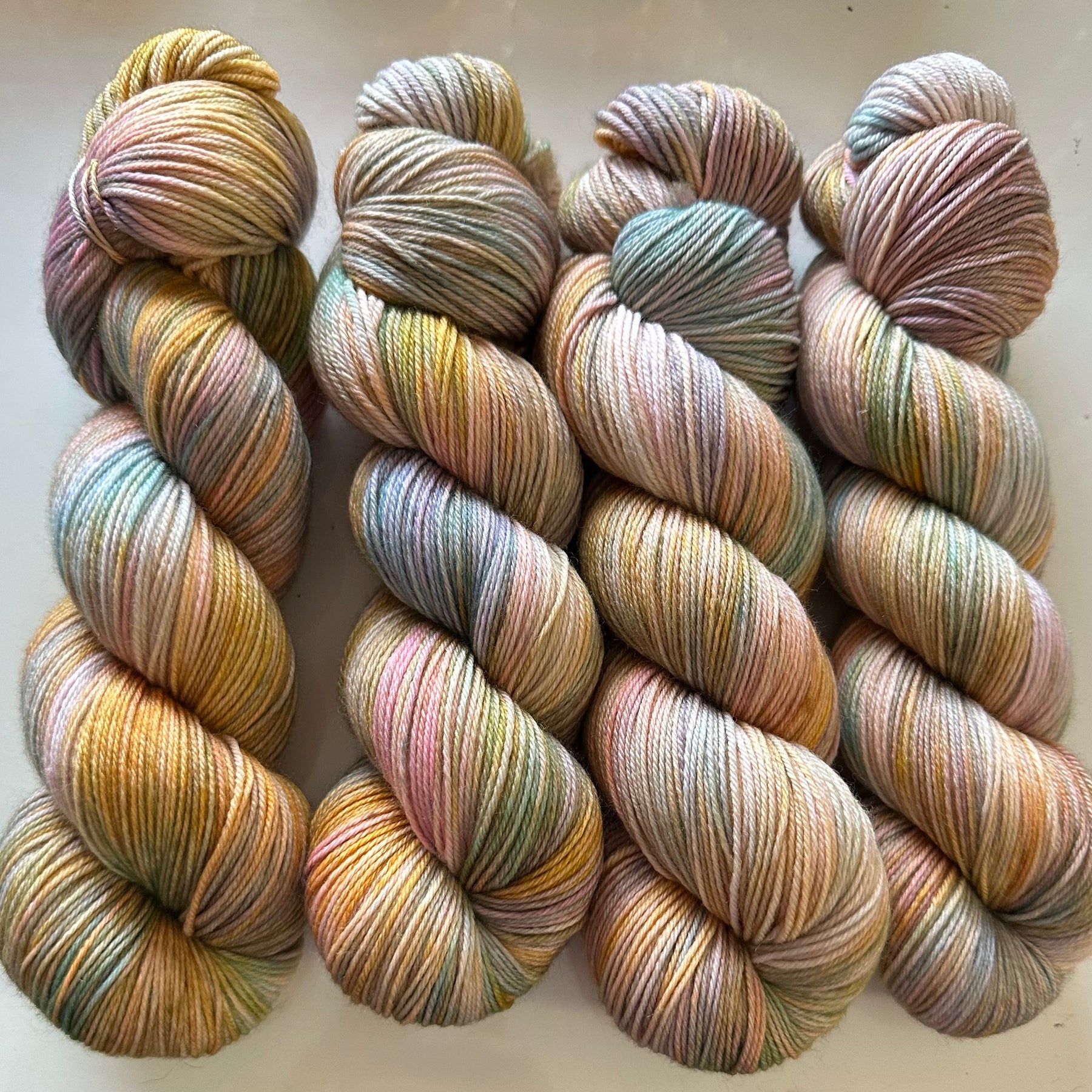 Dark Pastels - 4ply sock yarn