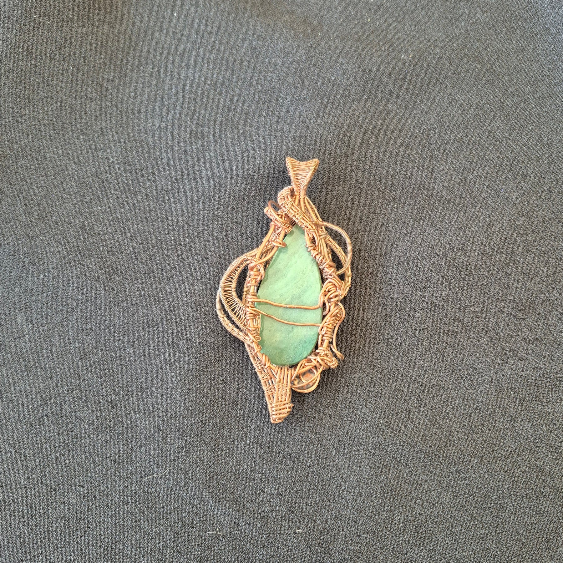 Whispering Fern Nephrite Jade Pendant