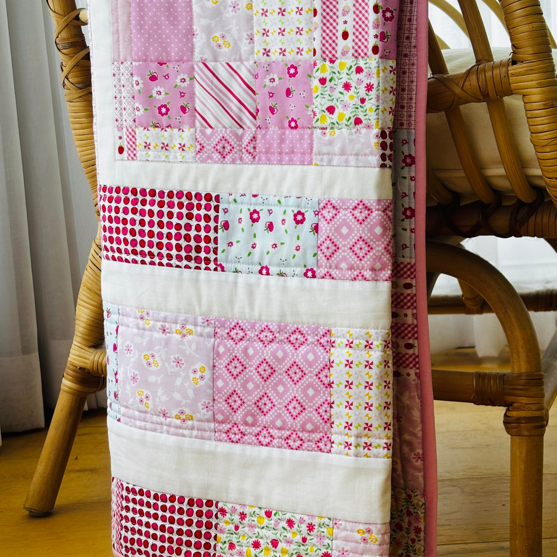 Pretty in Pink Quilted Blanket keepsake