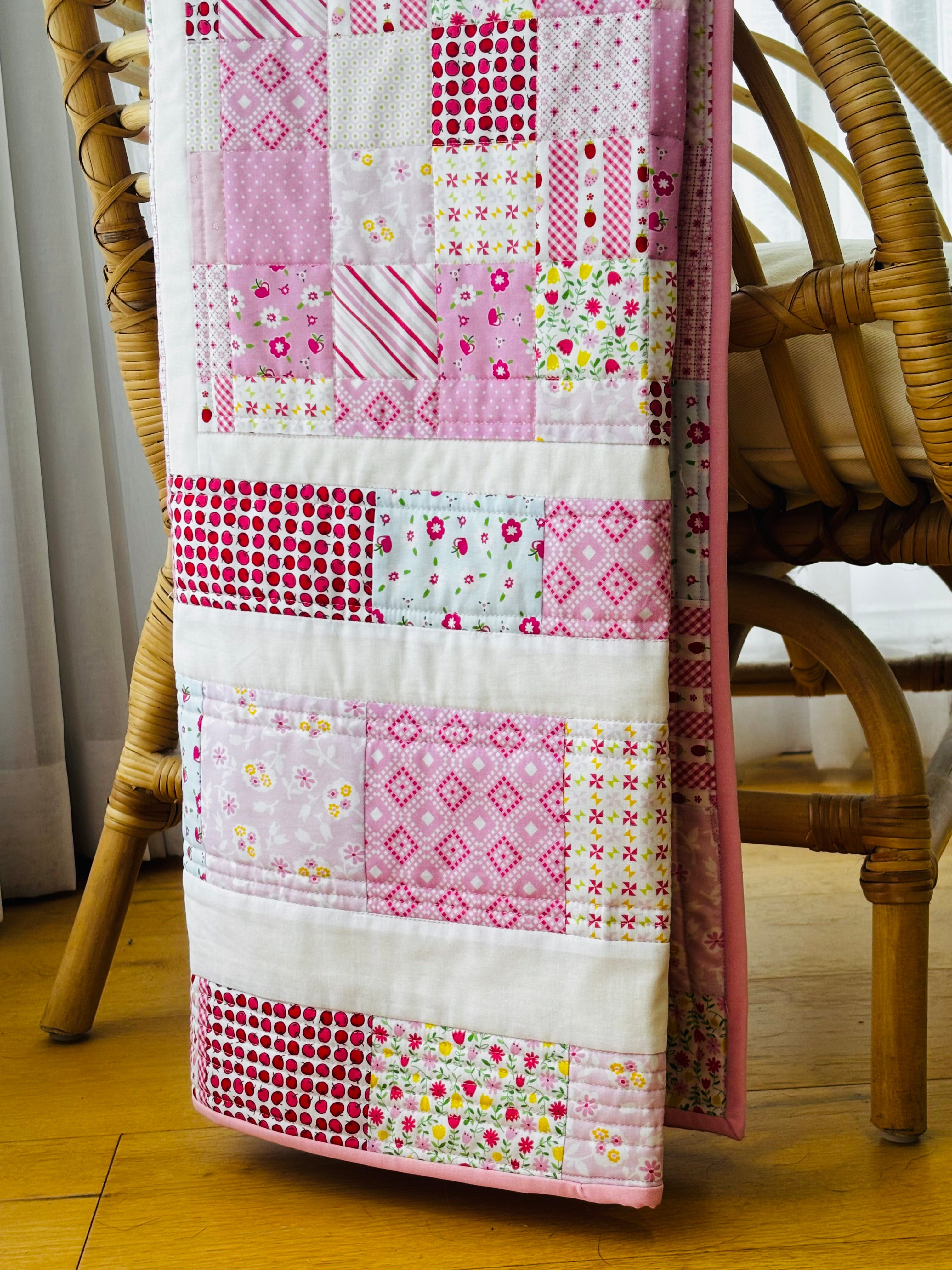 Pretty in Pink Quilted Blanket keepsake