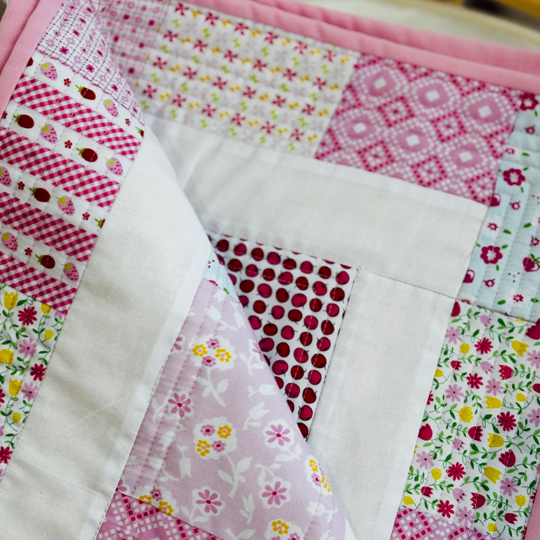 Pretty in Pink Quilted Blanket keepsake