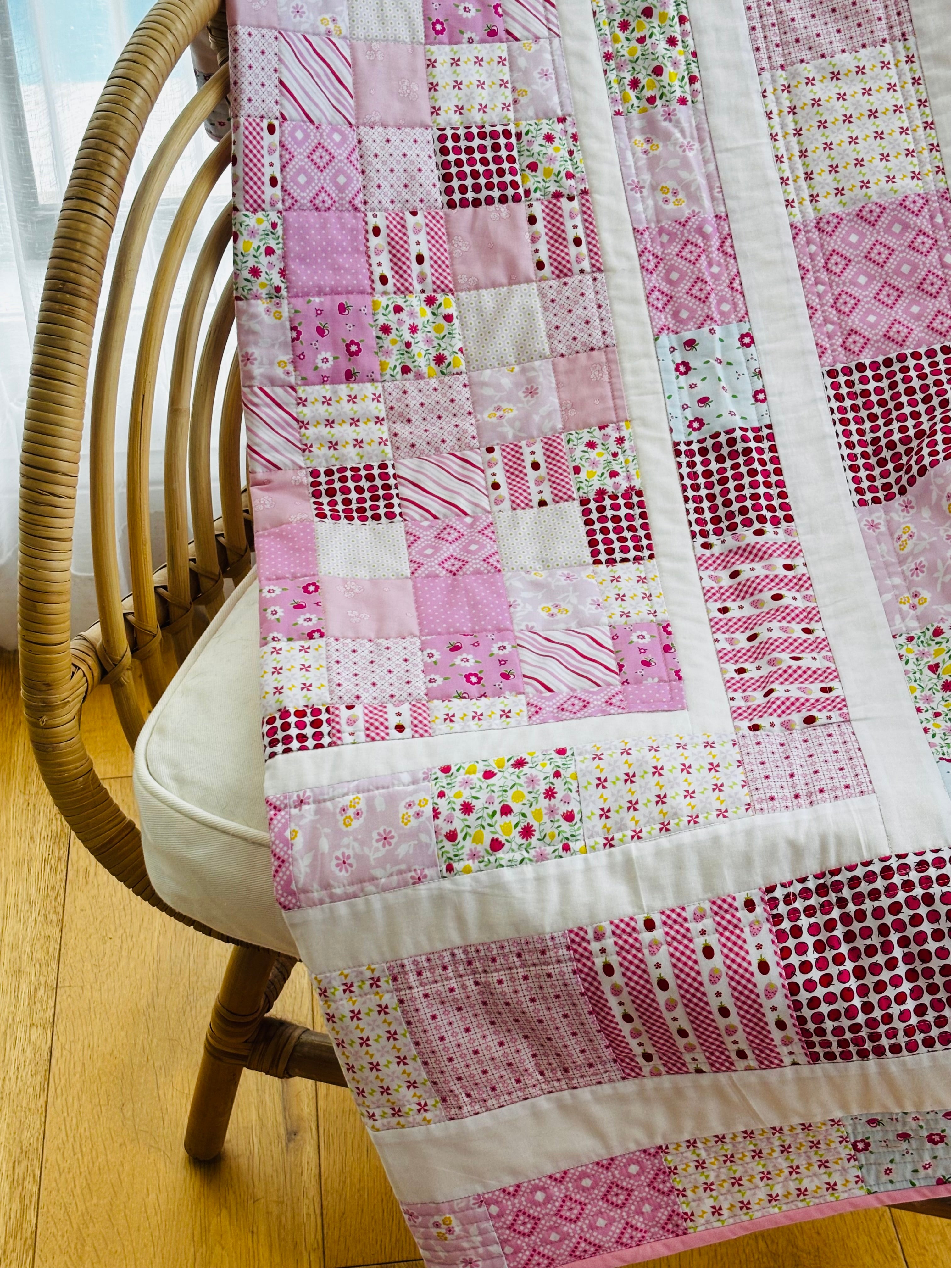 Pretty in Pink Quilted Blanket keepsake