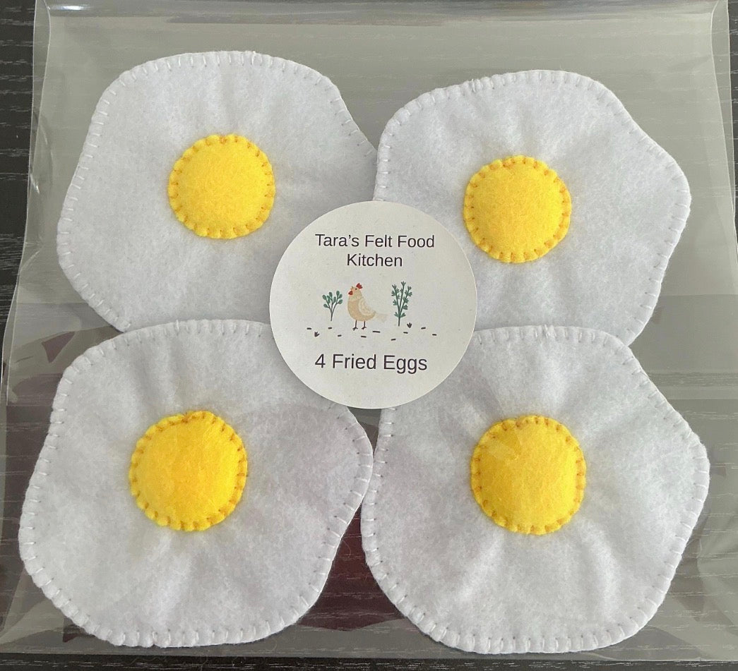 Felt fried eggs (set 4)