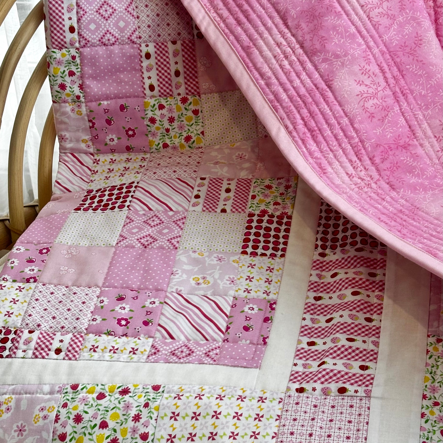 Pretty in Pink Quilted Blanket keepsake