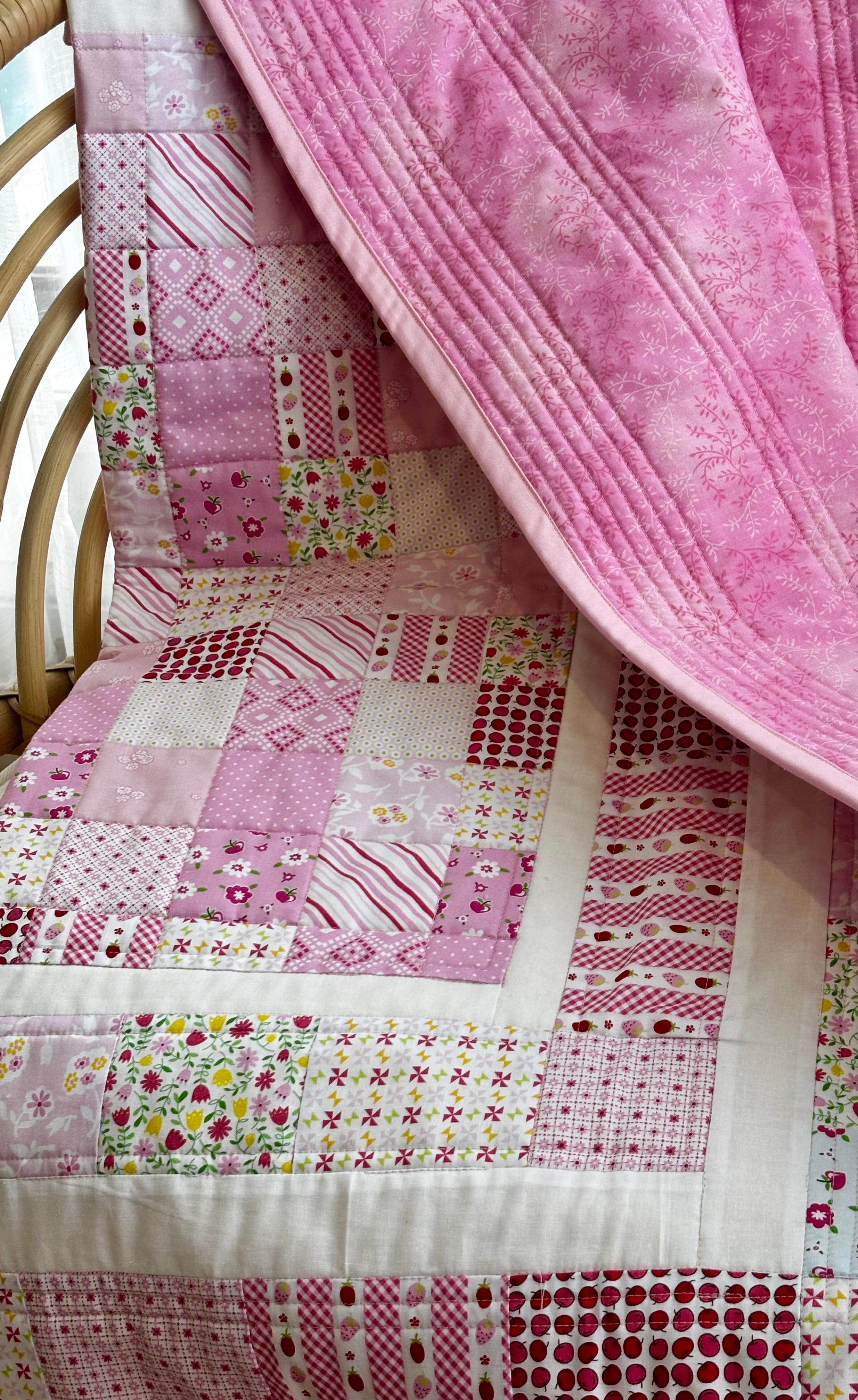 Pretty in Pink Quilted Blanket keepsake