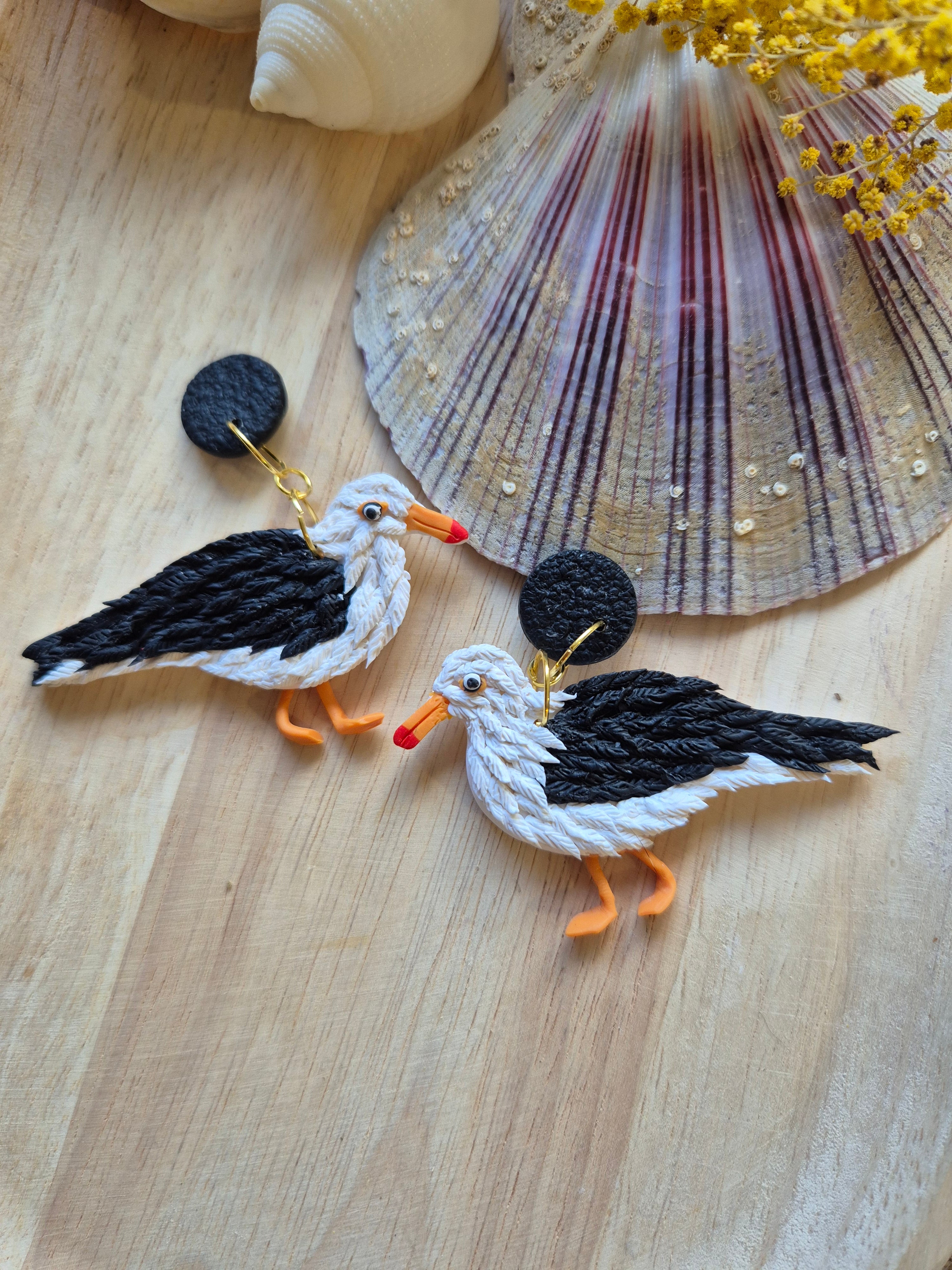 Seagull Dangle Earrings