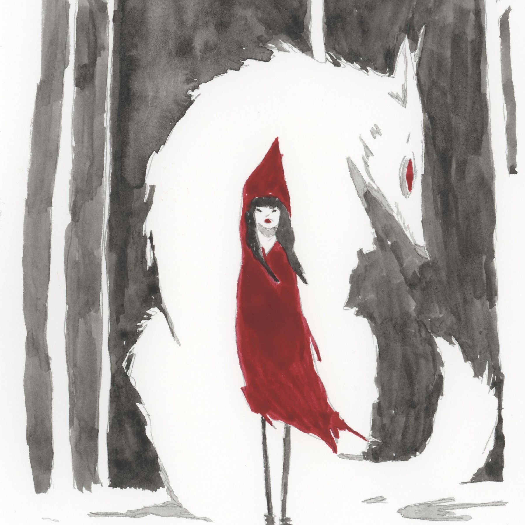 RED SERIES COMPLETE BUNDLE 5X7 ARCHIVAL PRINTS - TANGLED ROSE ART