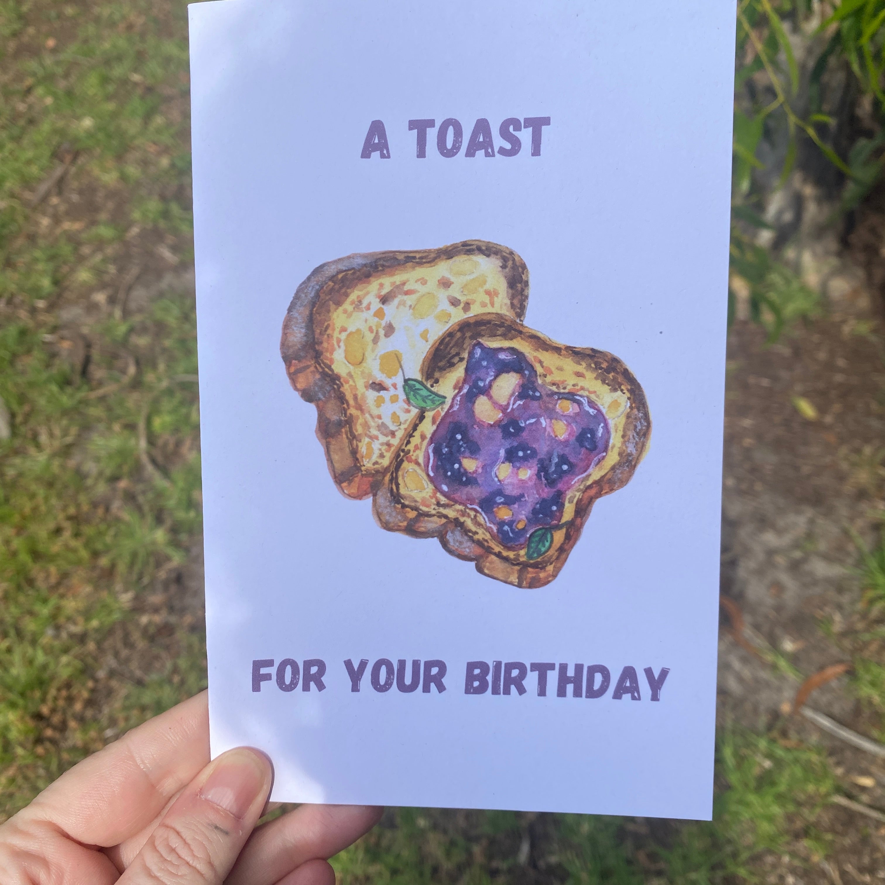 A Toast For Your Birthday Blank Greeting Card
