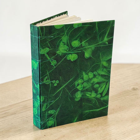 Handmade Multi Media Art Journal with Botanical  Cover