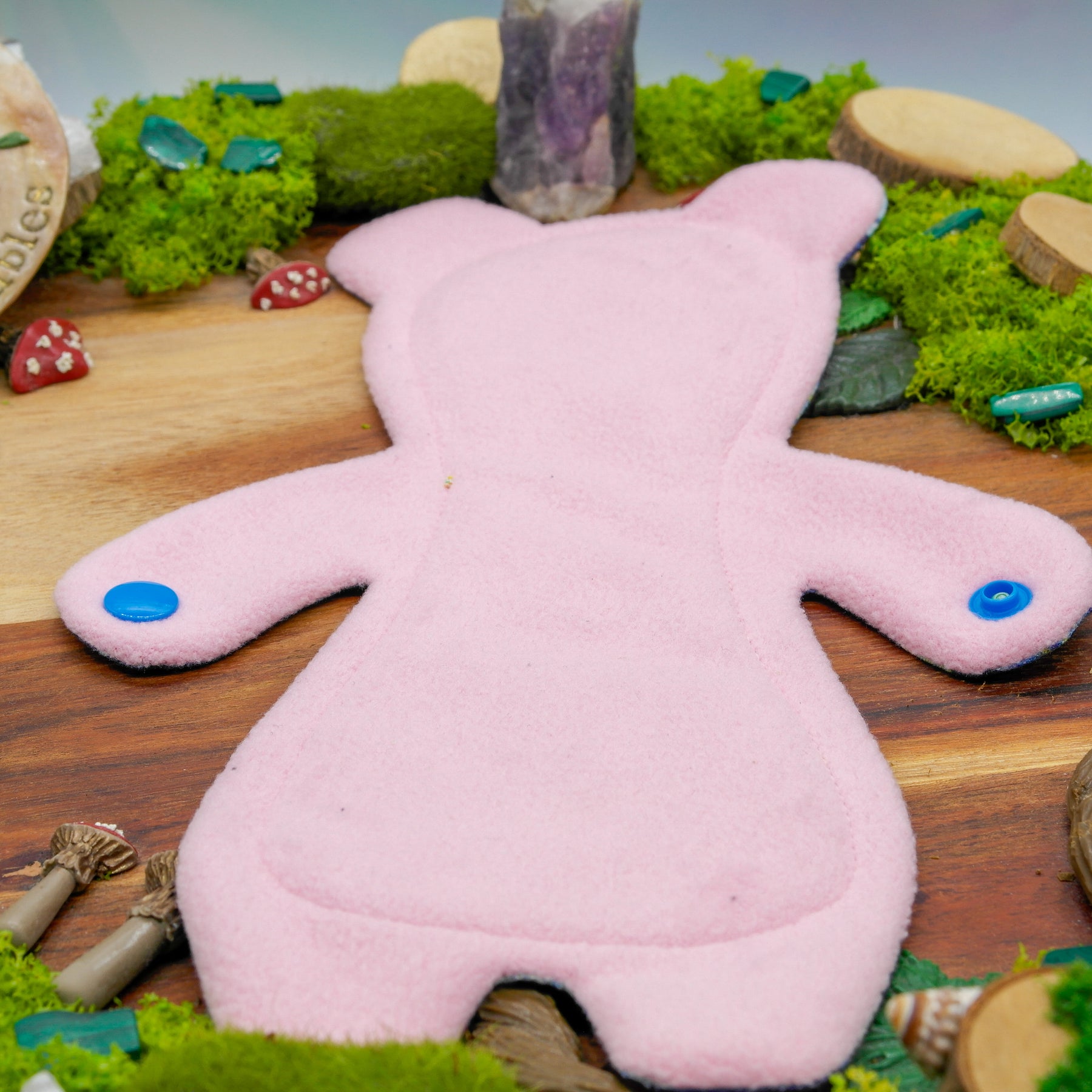 Australian handmade reusable cloth pad 10" Moderate (Goldilocks) - naturalist