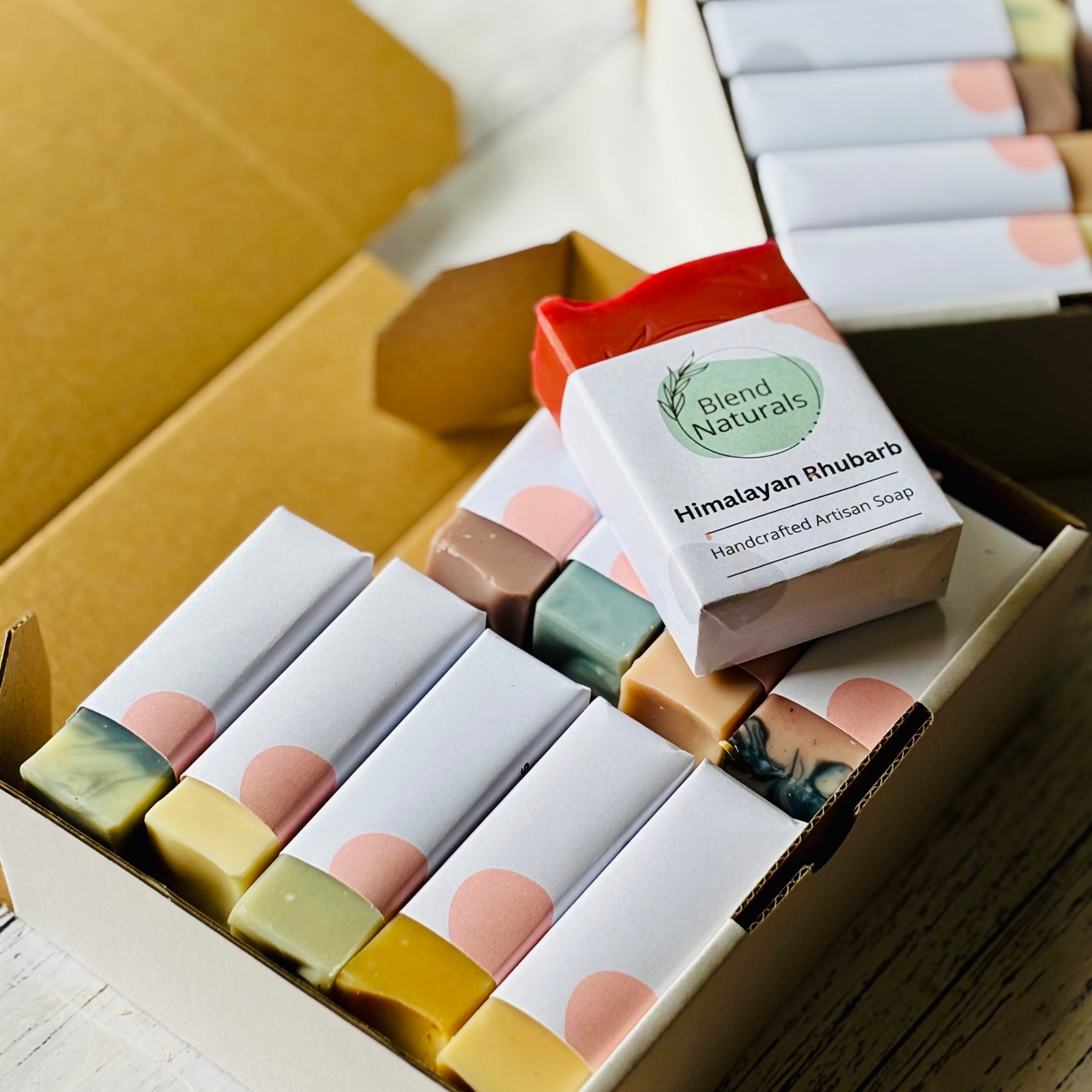 All-Natural Handcrafted Soap Gift Box | Box of 10 Soap Bars |