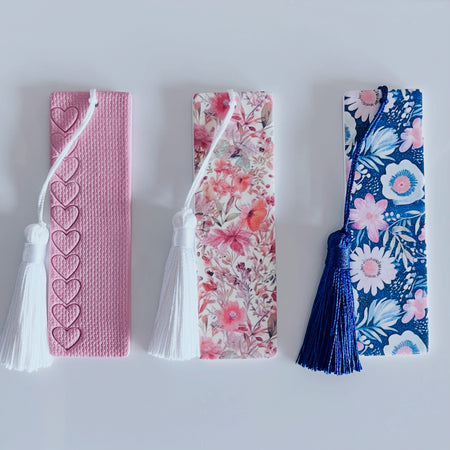 Handmade Bookmarks with Tassel - Polymer Clay - Various Designs