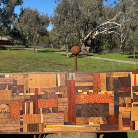 Chaos pattern Serving Board with Handles