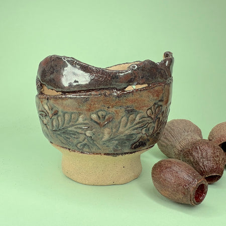 Ceramic orchid pot – torn design
