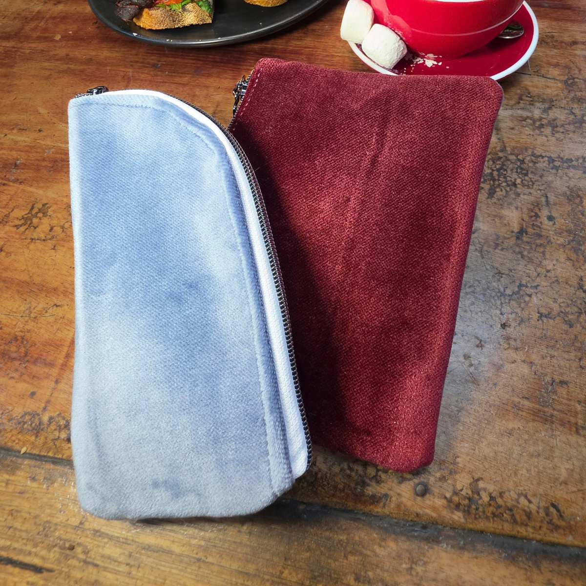 Duo Pack: Upcycled Glasses Case and Zipper Pouch