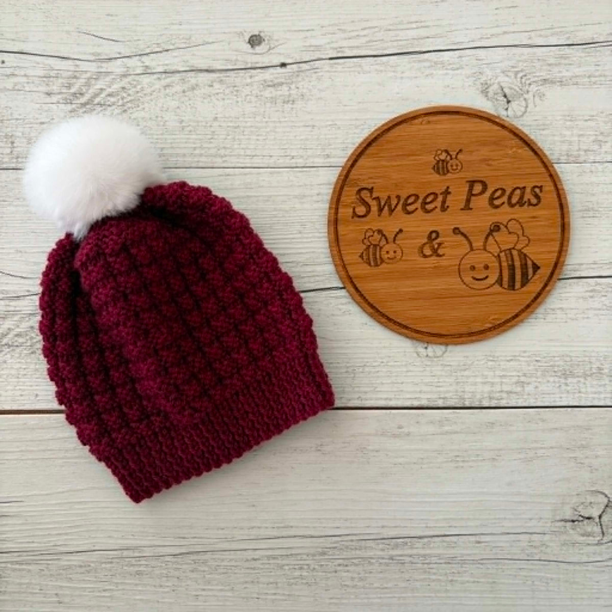 Hand Knitted Baby Cardigan & Hat