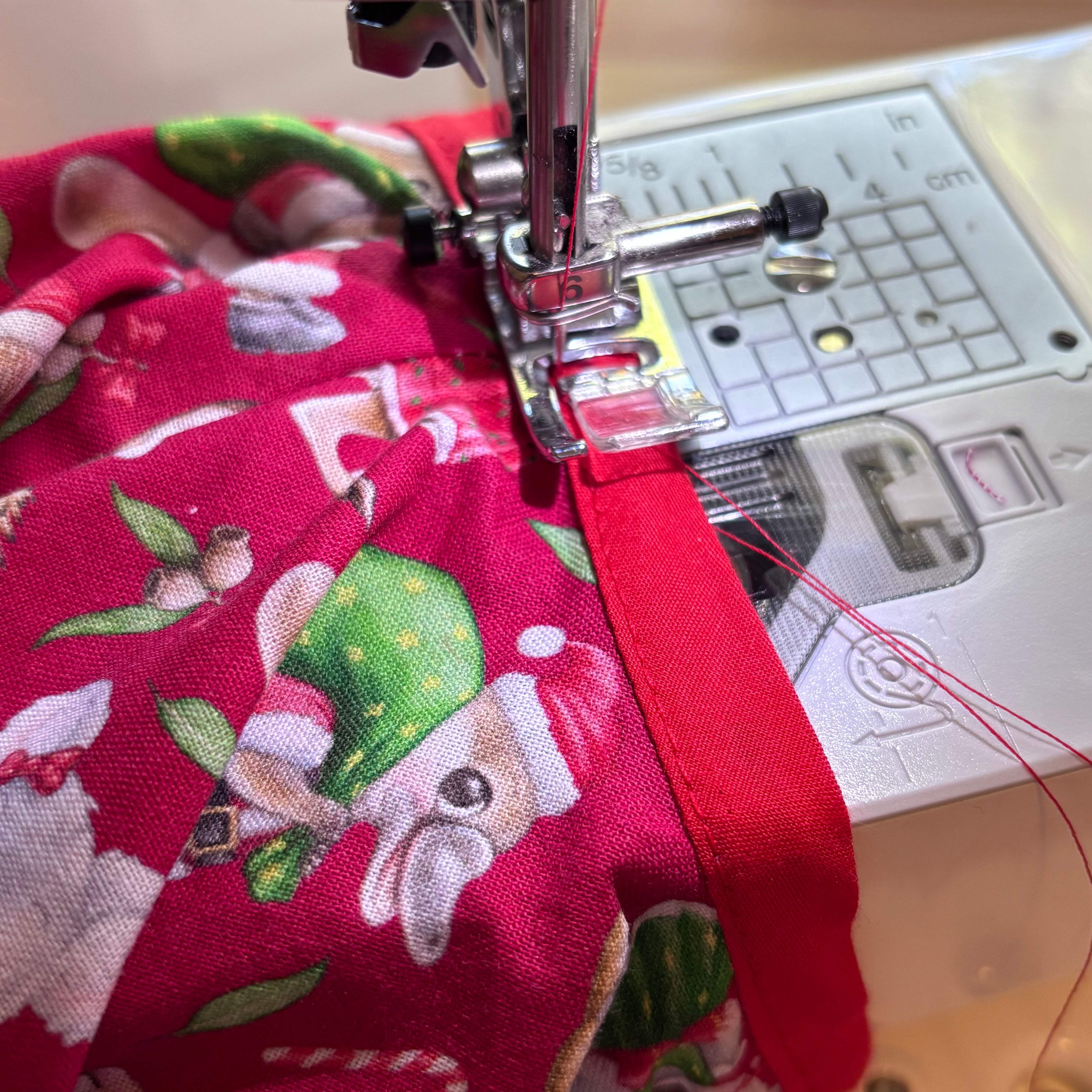 Christmas Baby Girl Romper and Headband Set - Red Aussie Animals