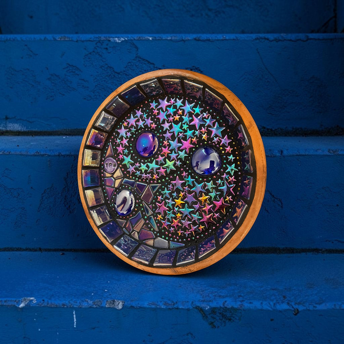 Mosaic Bee Bath.