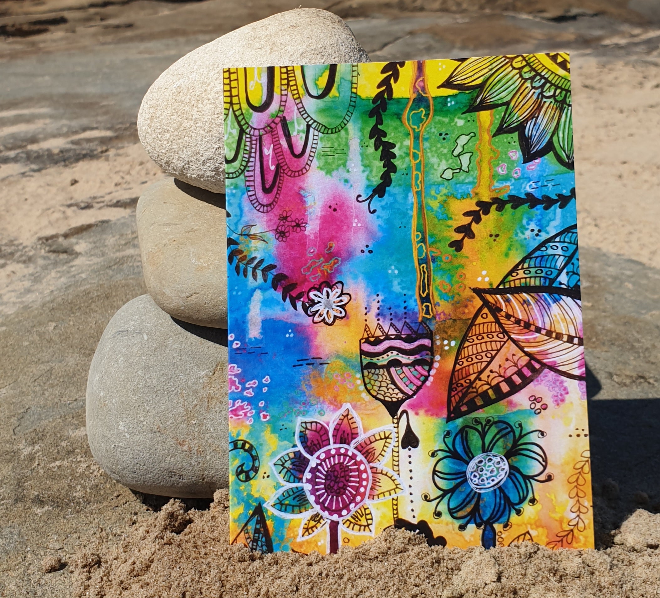 Fantasy Garden Blank Greeting Card