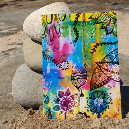 Fantasy Garden Blank Greeting Card