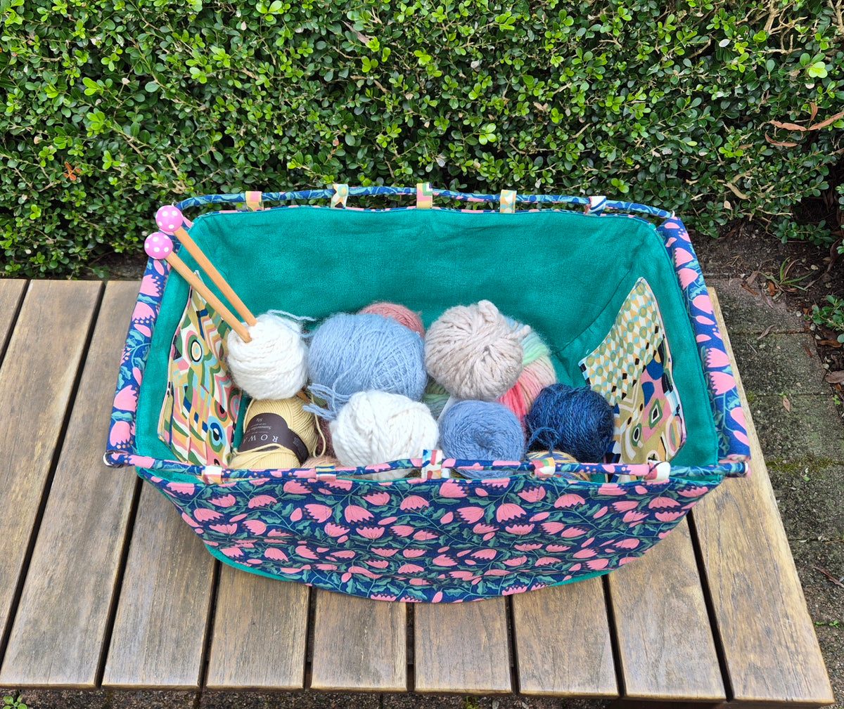 Large Knitting Project Bag – Convertible Tote