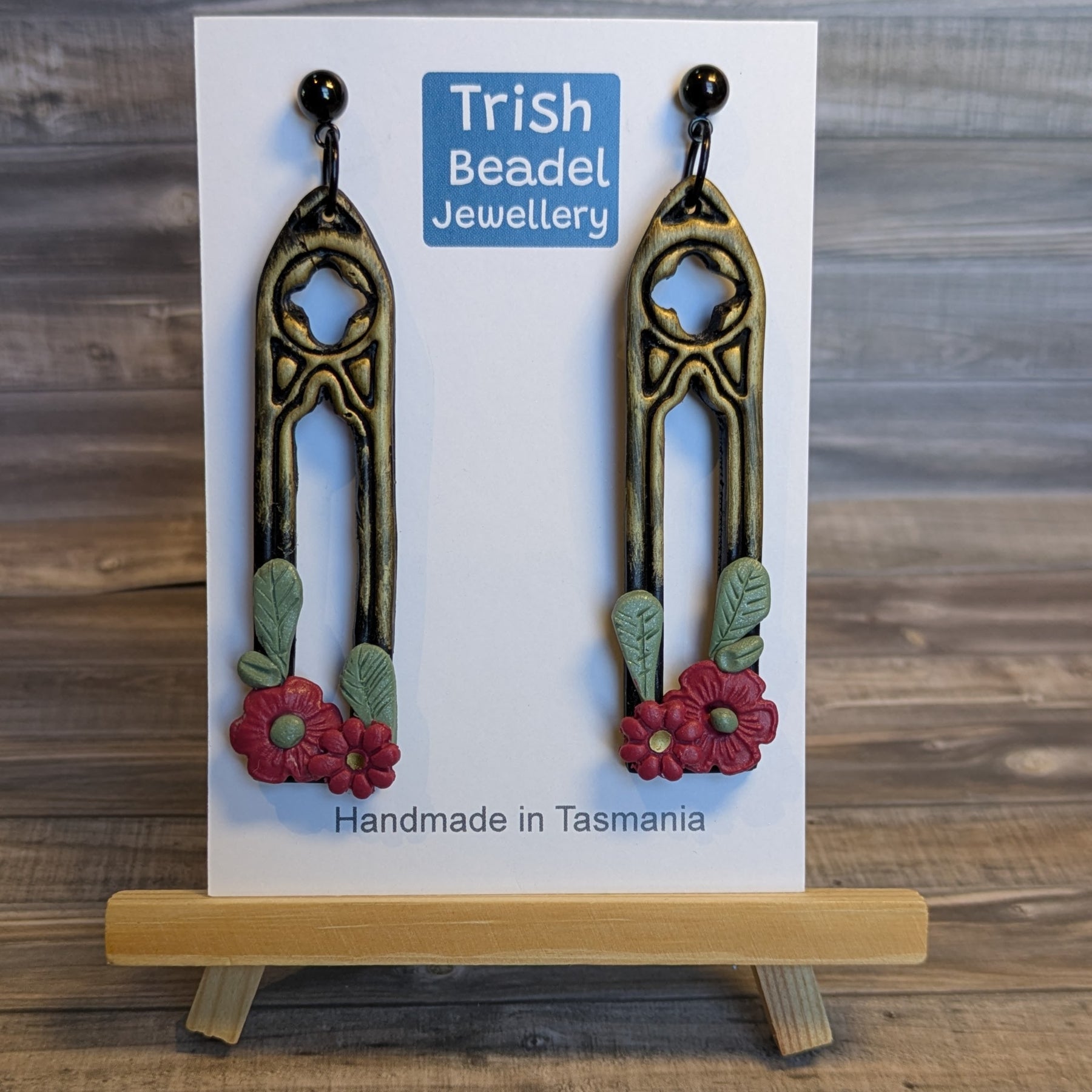 Gothic Long Arch Window earrings