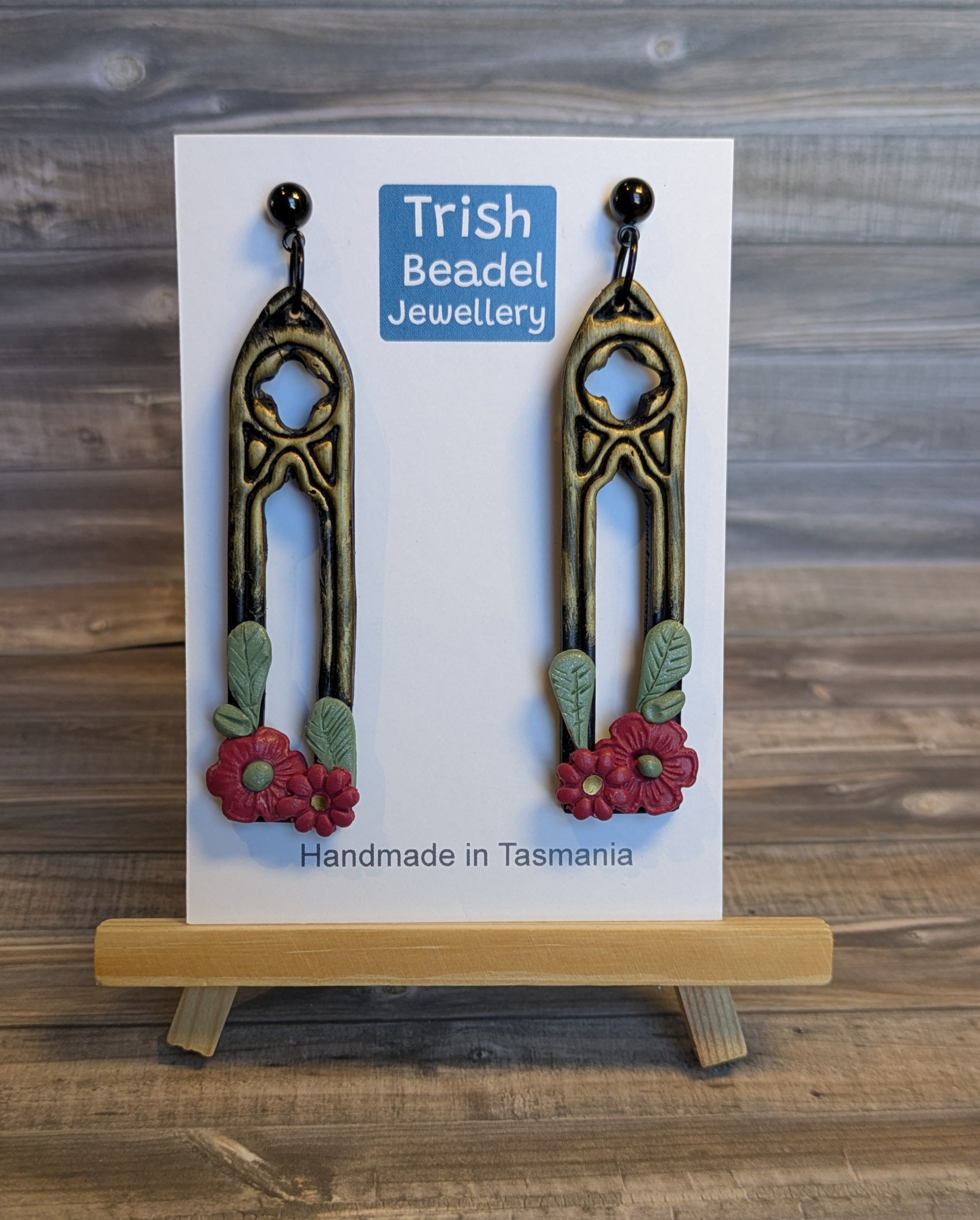 Gothic Long Arch Window earrings