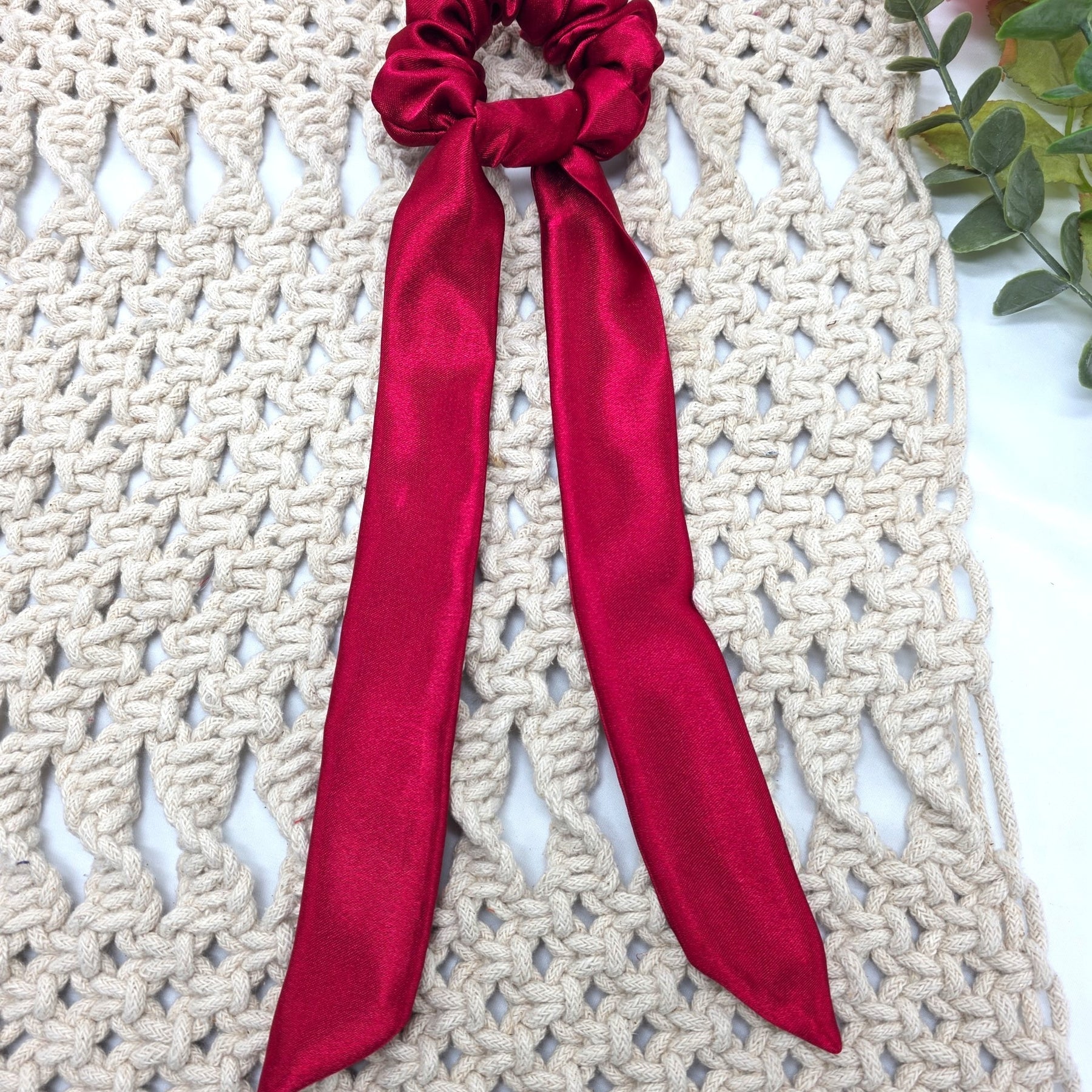 Satin Scrunchie Bow