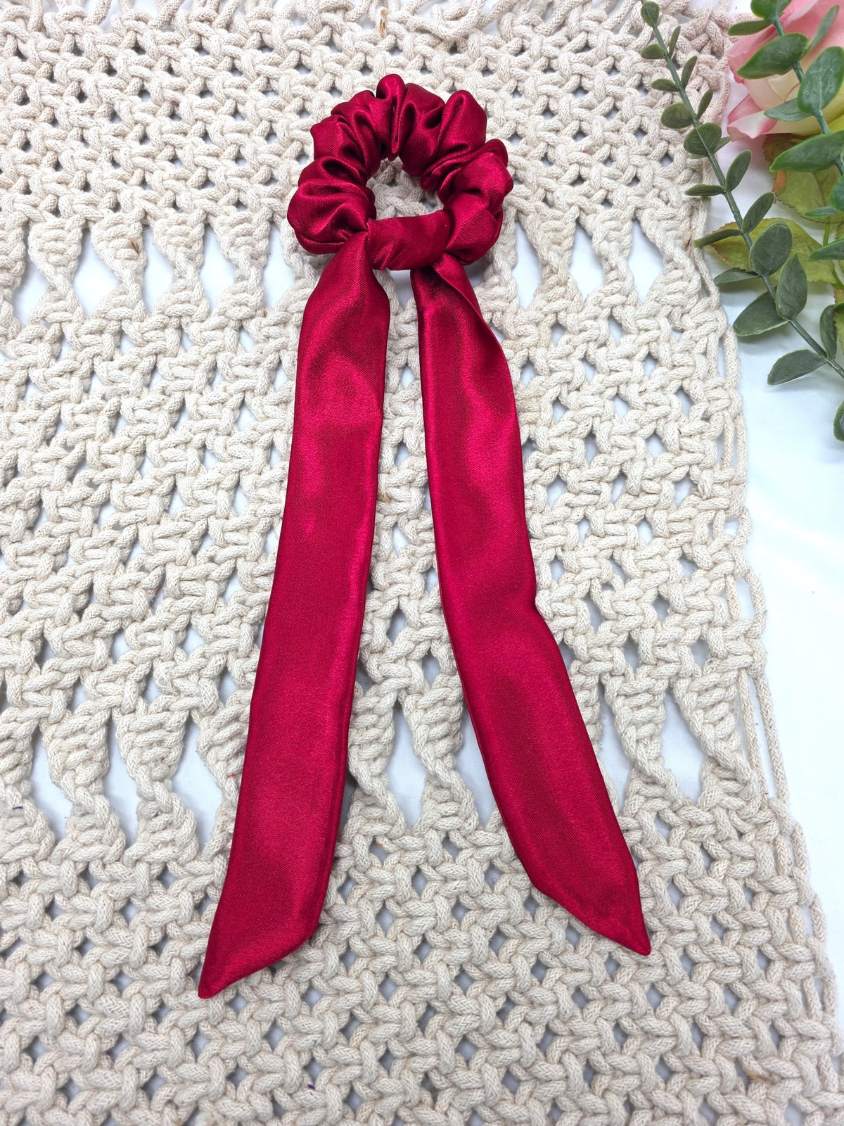 Satin Scrunchie Bow