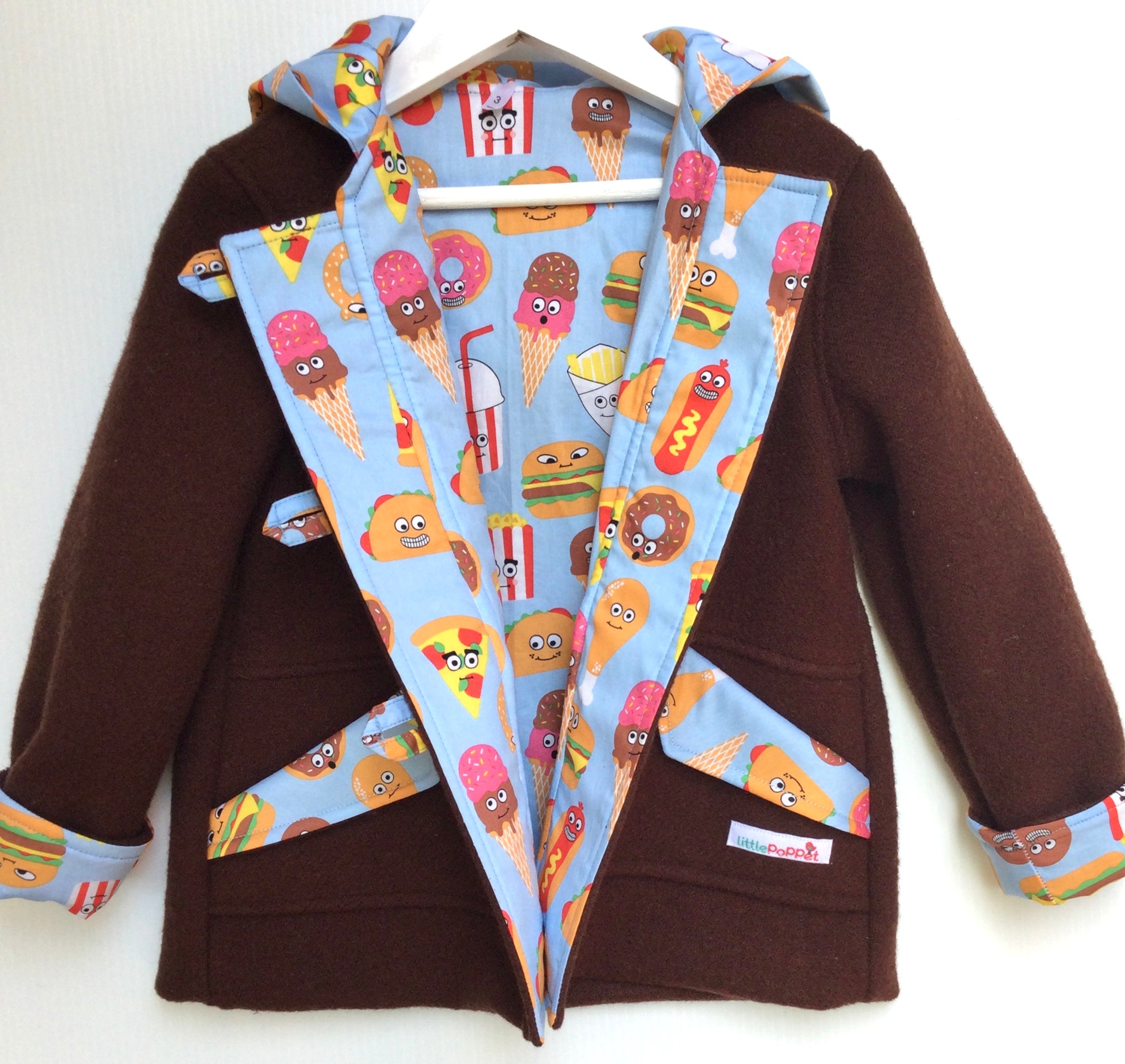 Chocolate Brown Blanket Duffle Coat