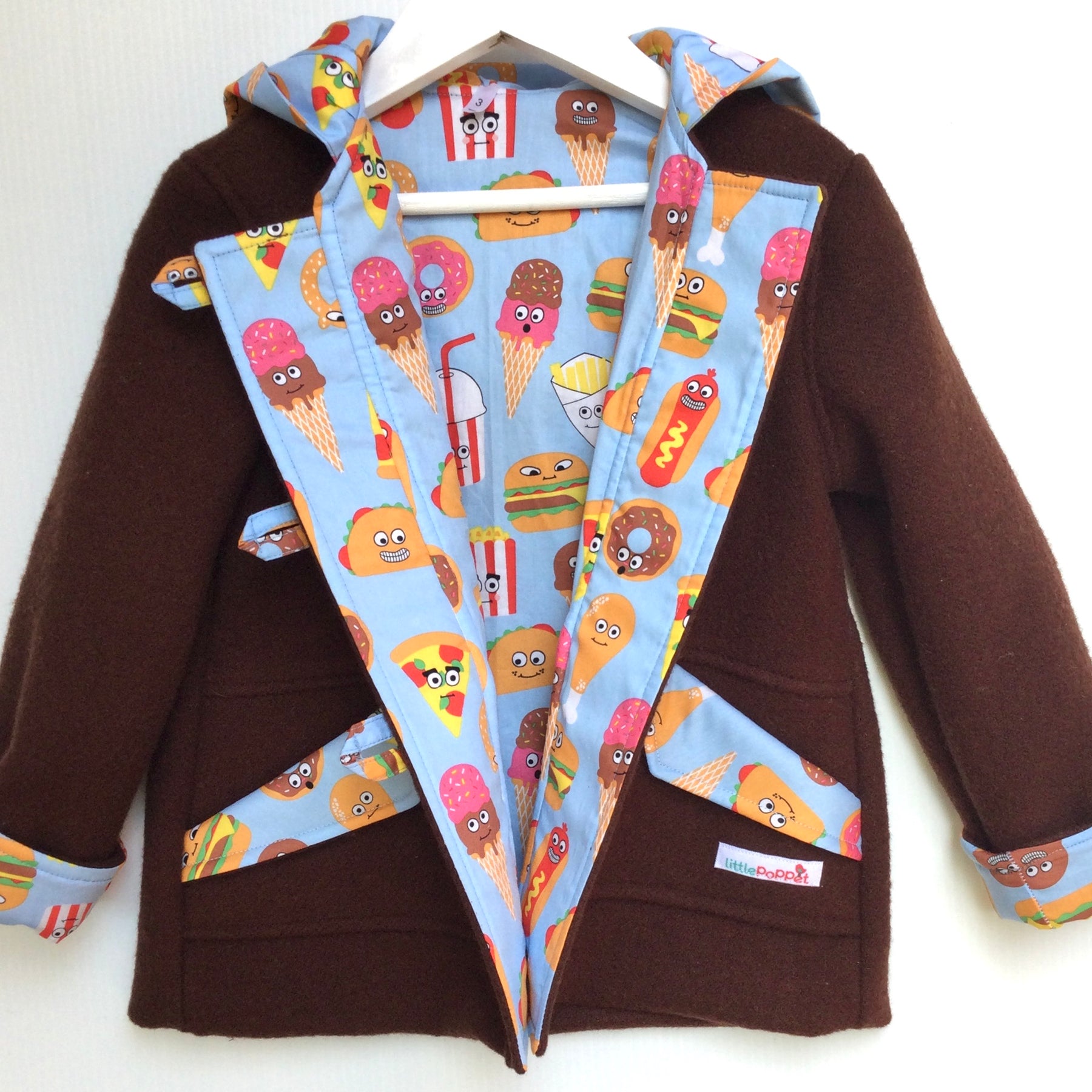 Chocolate Brown Blanket Duffle Coat
