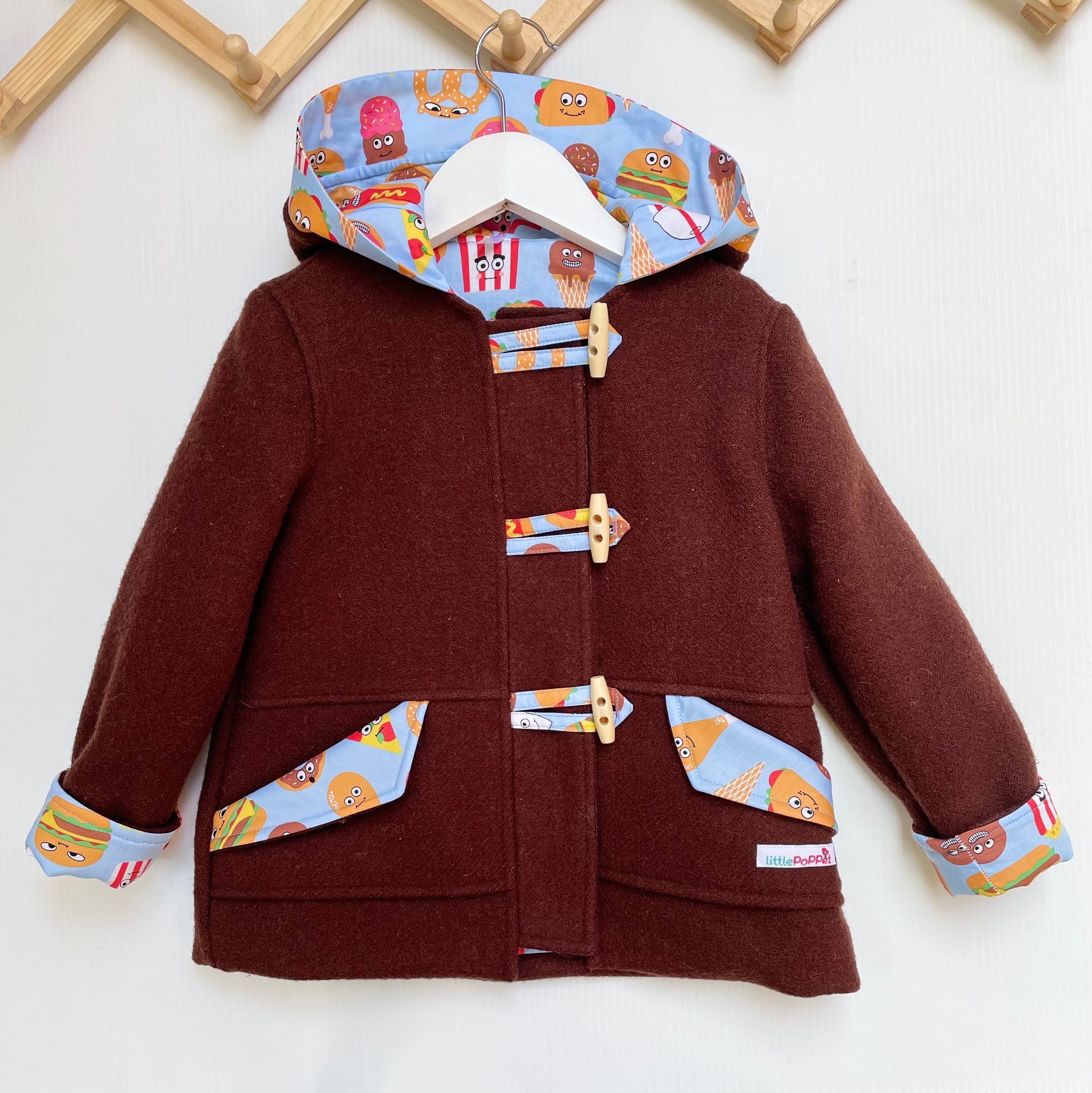 Chocolate Brown Blanket Duffle Coat