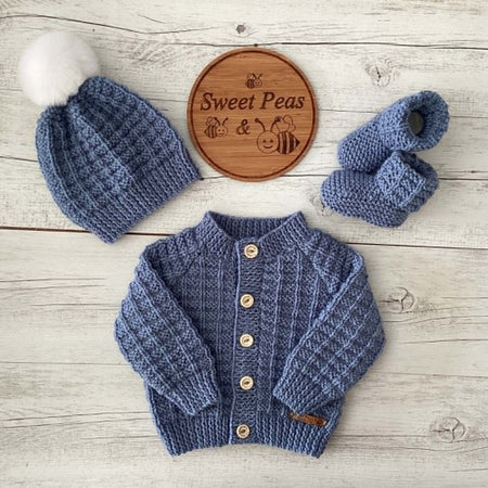Baby Cardigan, Hat & Booties
