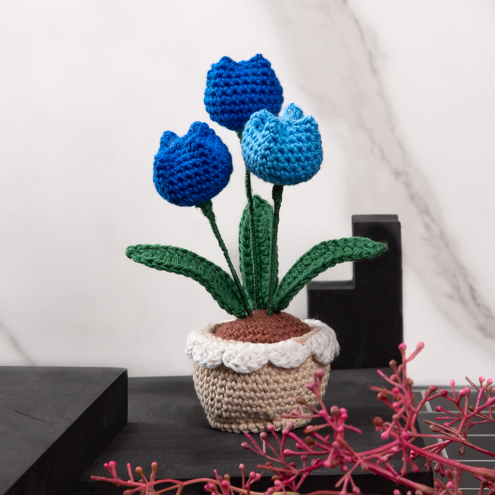 Mini Crocheted Flower Pots